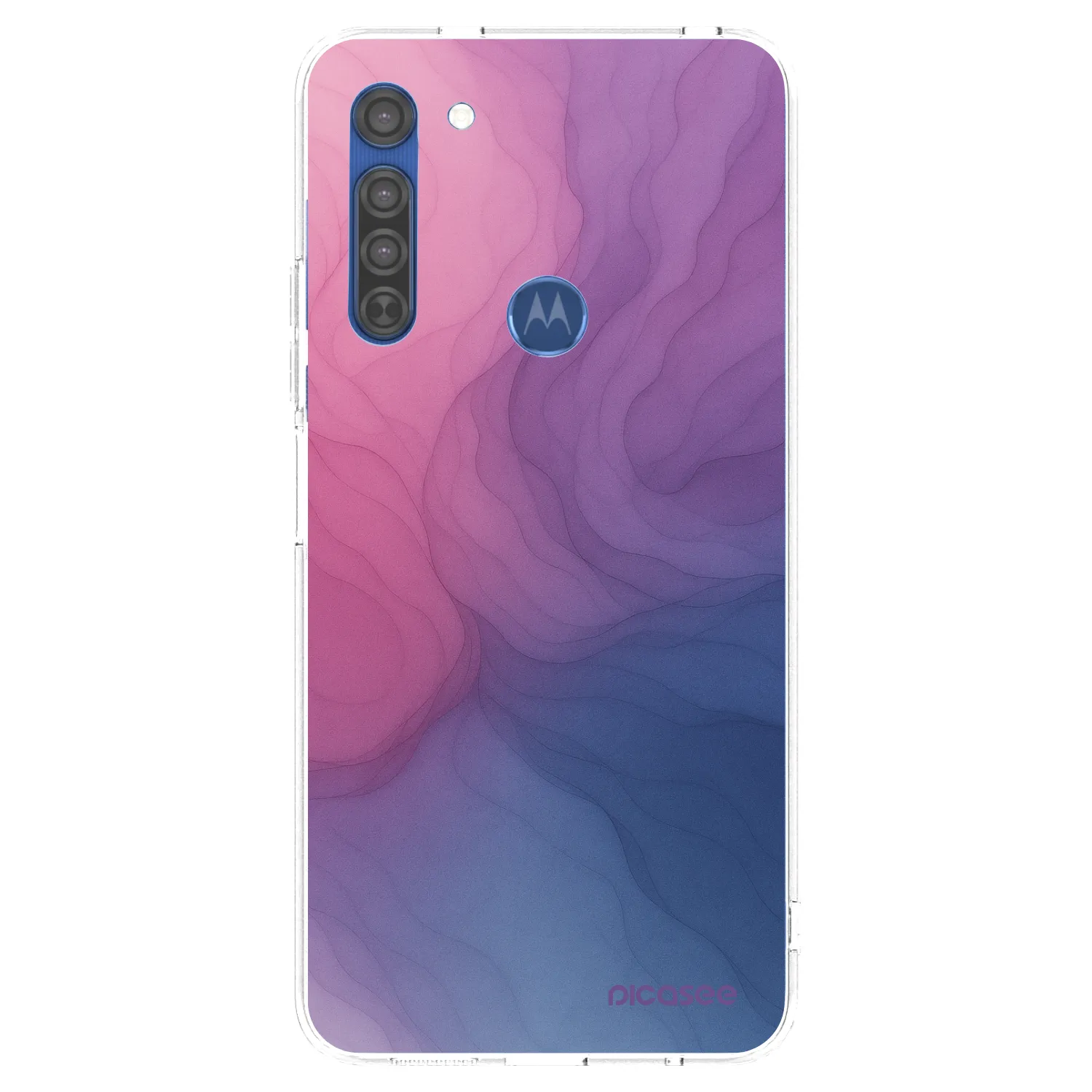 Picasee silikonowe przeźroczyste etui na Motorola Moto G8 - Silk