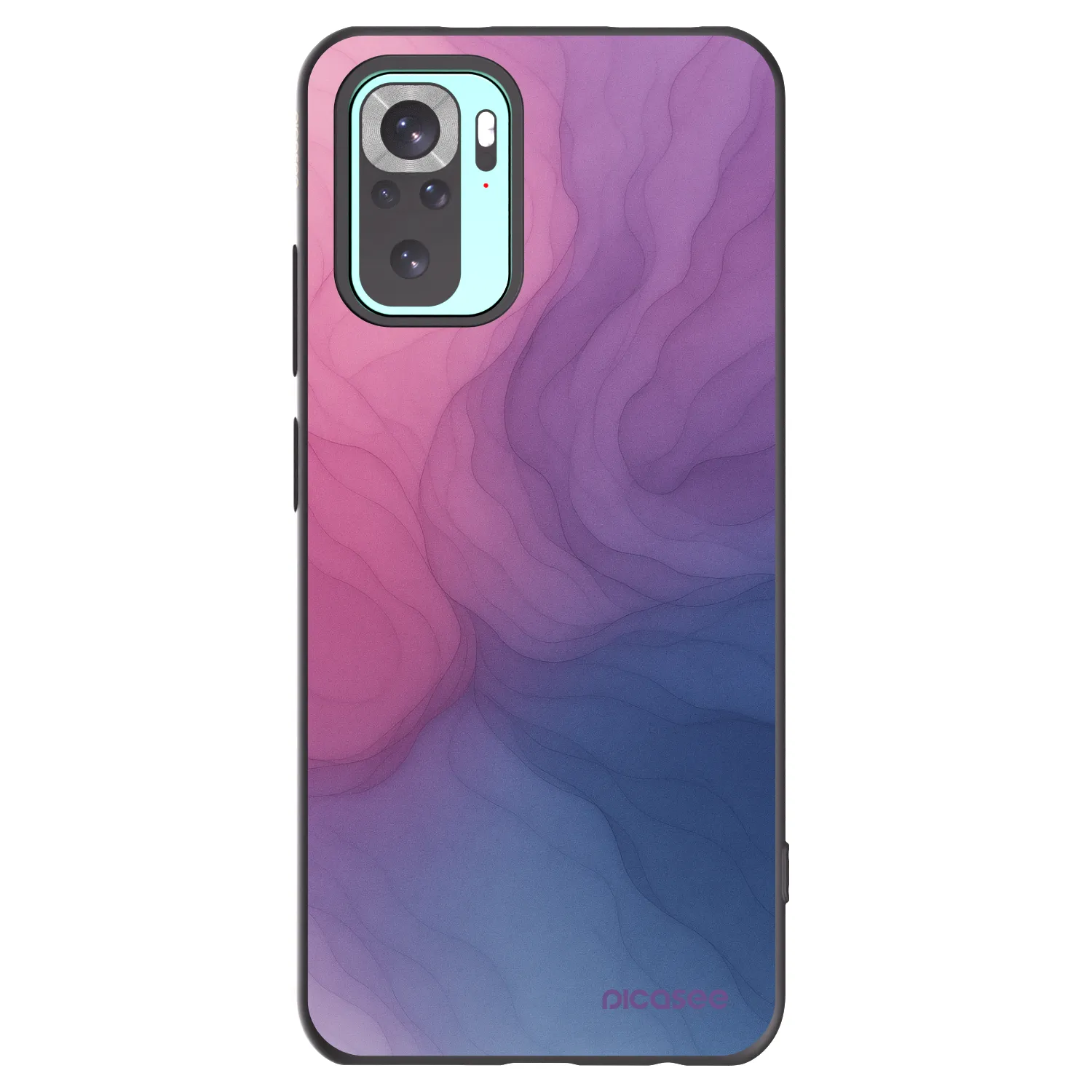 Picasee silikonowe czarne etui na Xiaomi Redmi Note 10 Pro - Silk