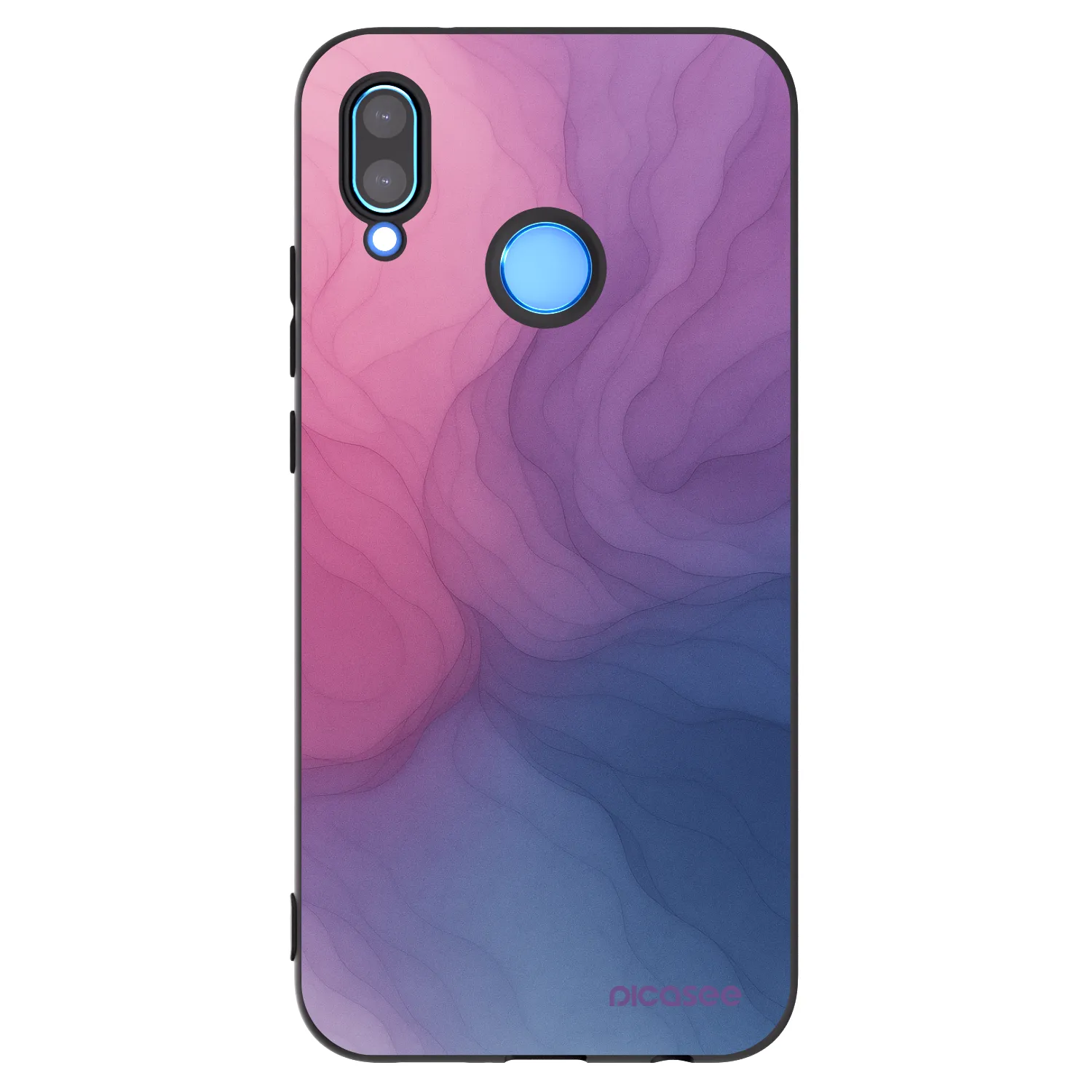 Picasee silikonowe czarne etui na Huawei P20 Lite - Silk