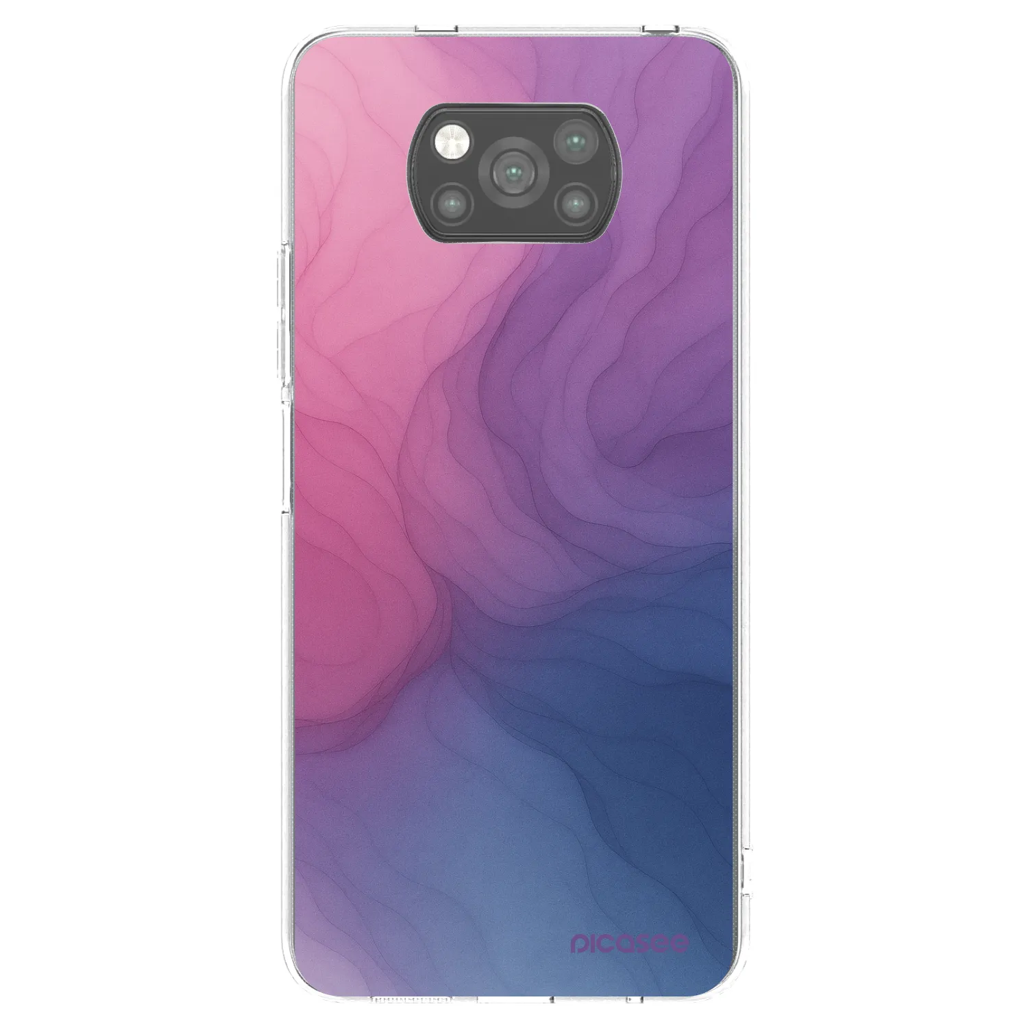 Picasee silikonowe czarne etui na Xiaomi Poco X3 Pro - Silk