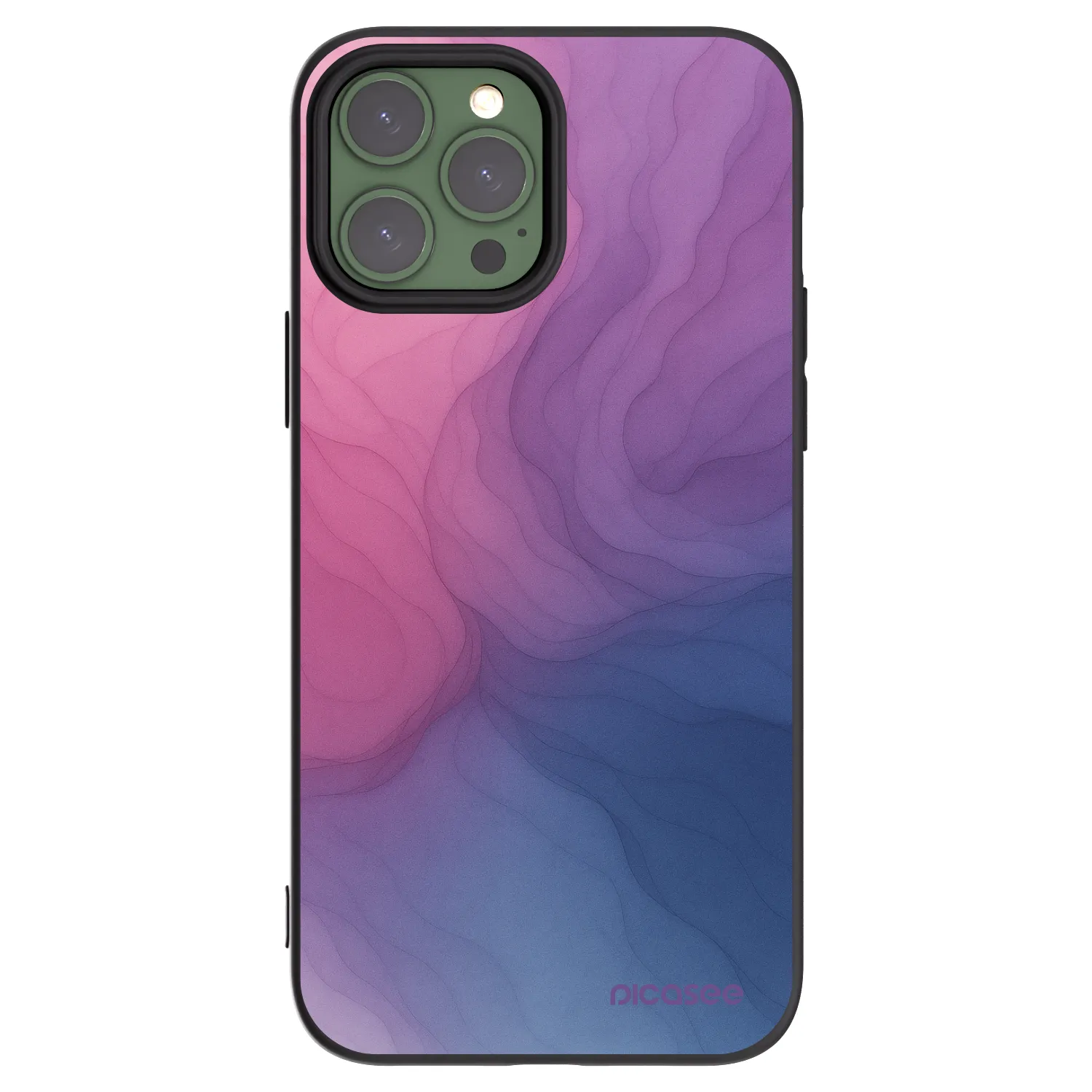 Picasee silikonowe czarne etui na Apple iPhone 13 Pro Max - Silk