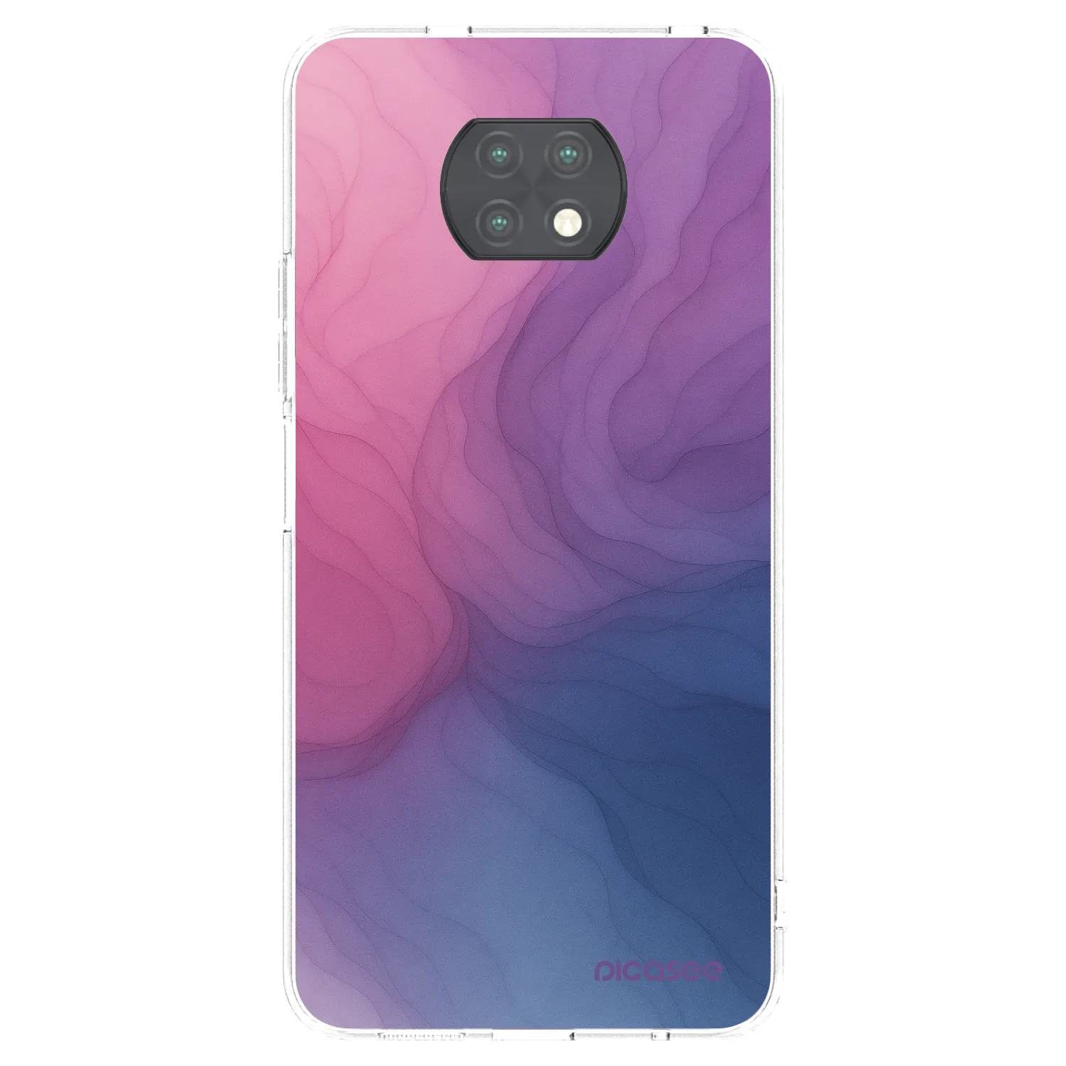 Picasee silikonowe przeźroczyste etui na Xiaomi Redmi Note 9T - Silk