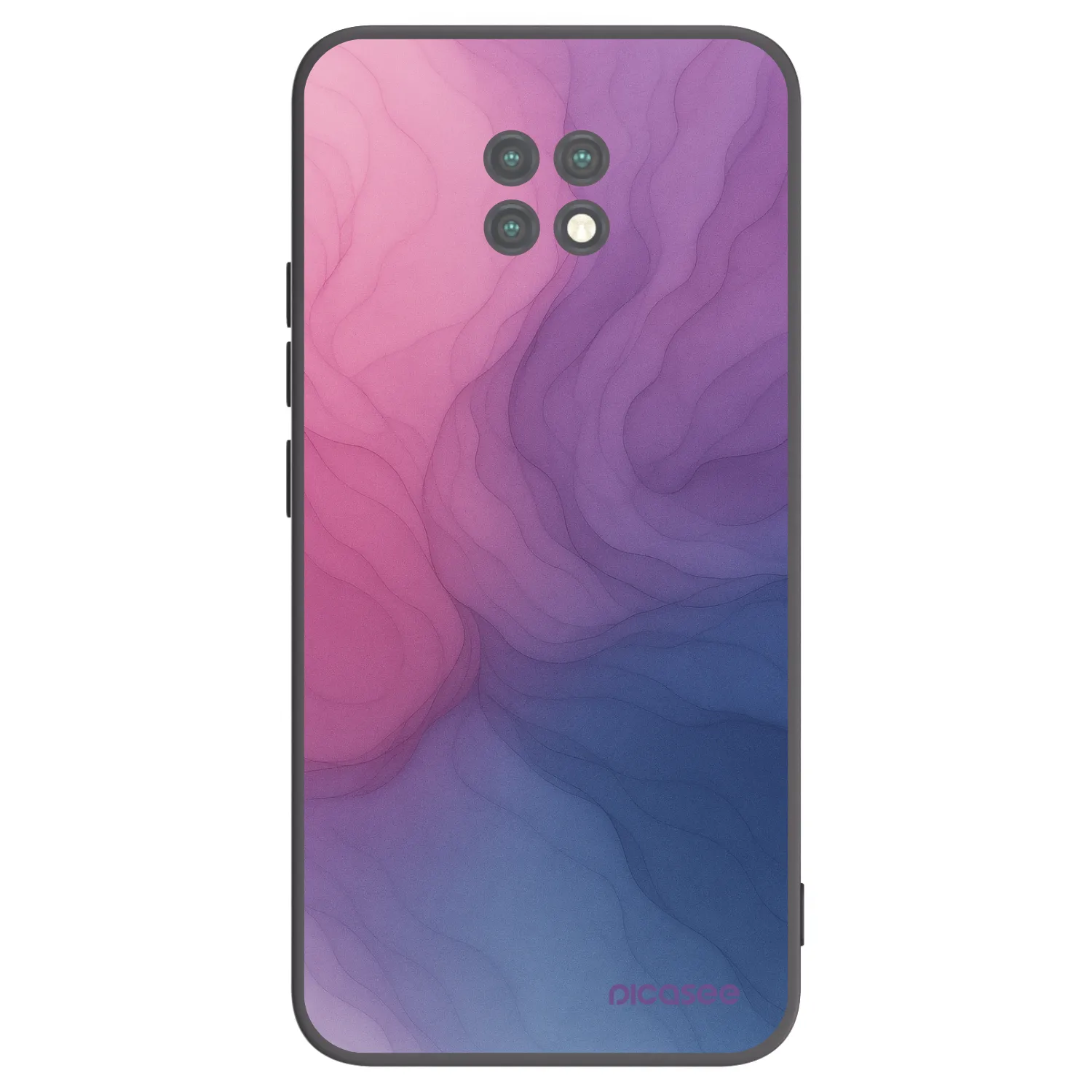 Picasee silikonowe czarne etui na Xiaomi Redmi Note 9T - Silk