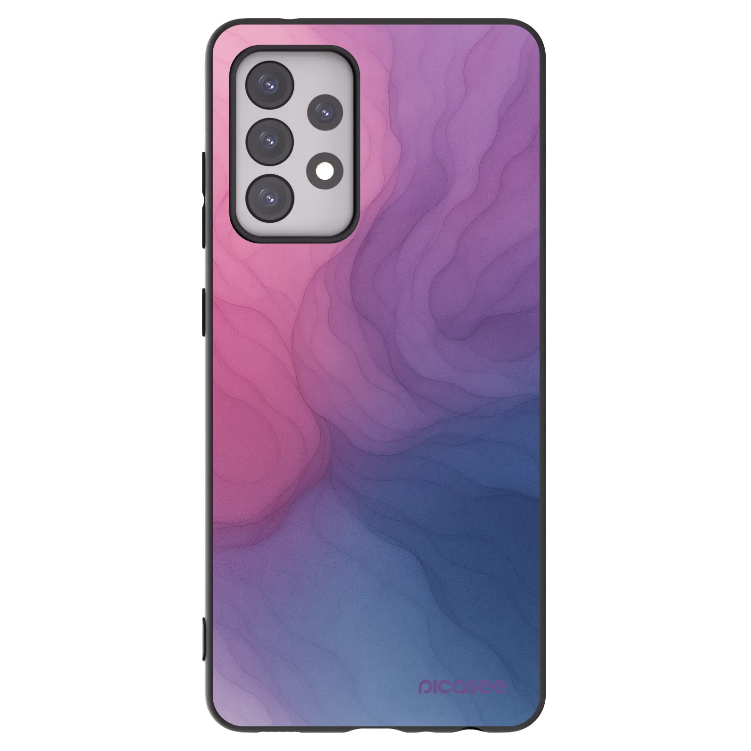 Picasee silikonowe czarne etui na Samsung Galaxy A52s 5G A528B - Silk