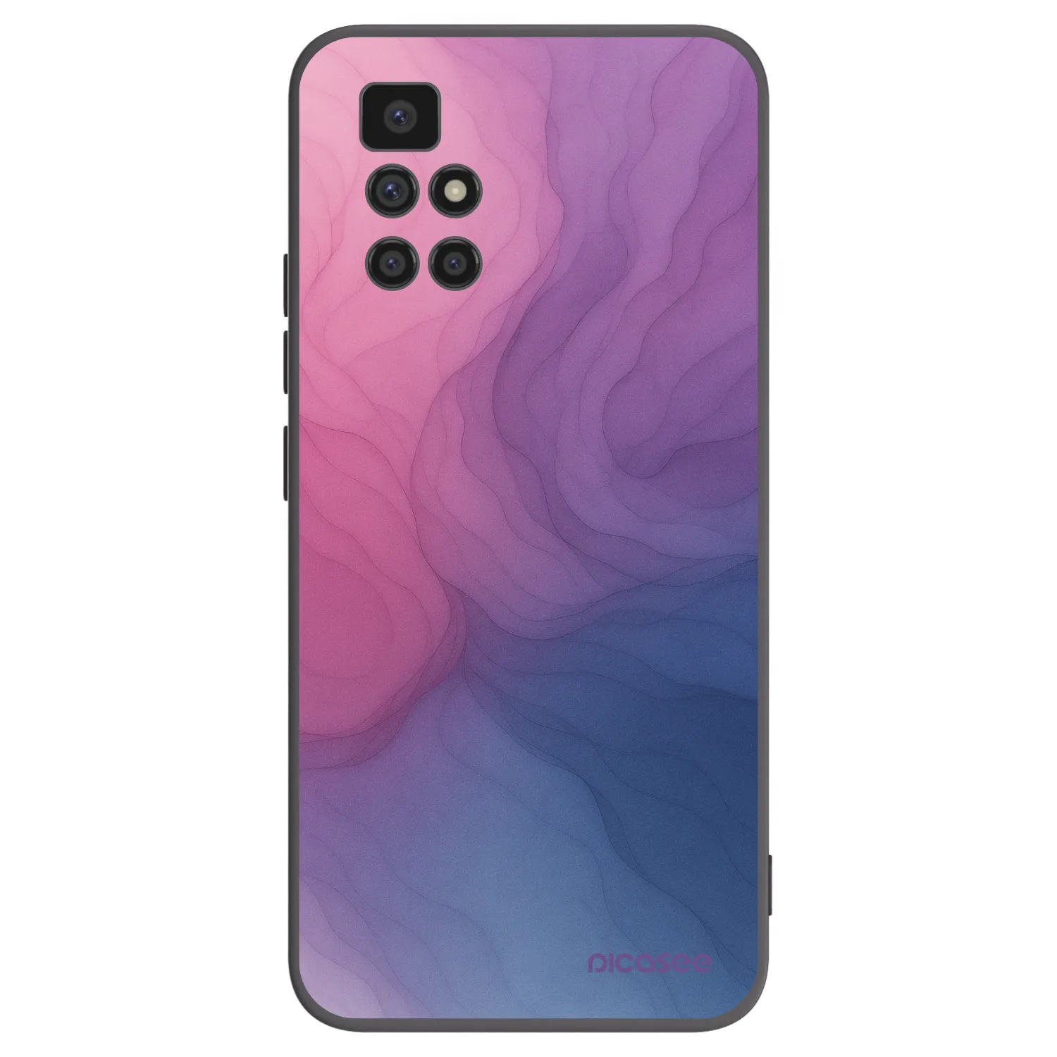 Picasee silikonowe czarne etui na Xiaomi Redmi 10 - Silk