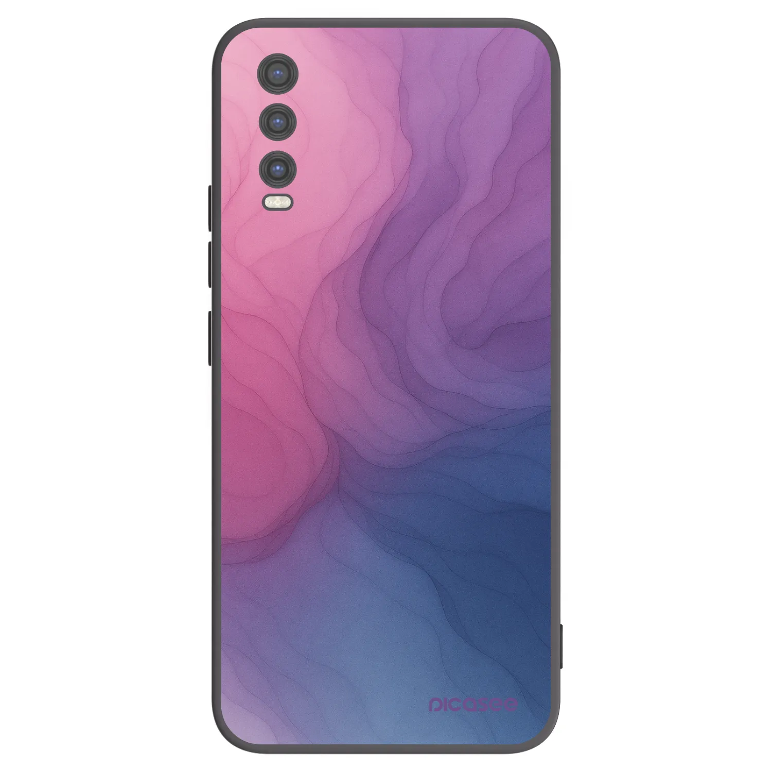 Picasee silikonowe czarne etui na Vivo Y20s - Silk