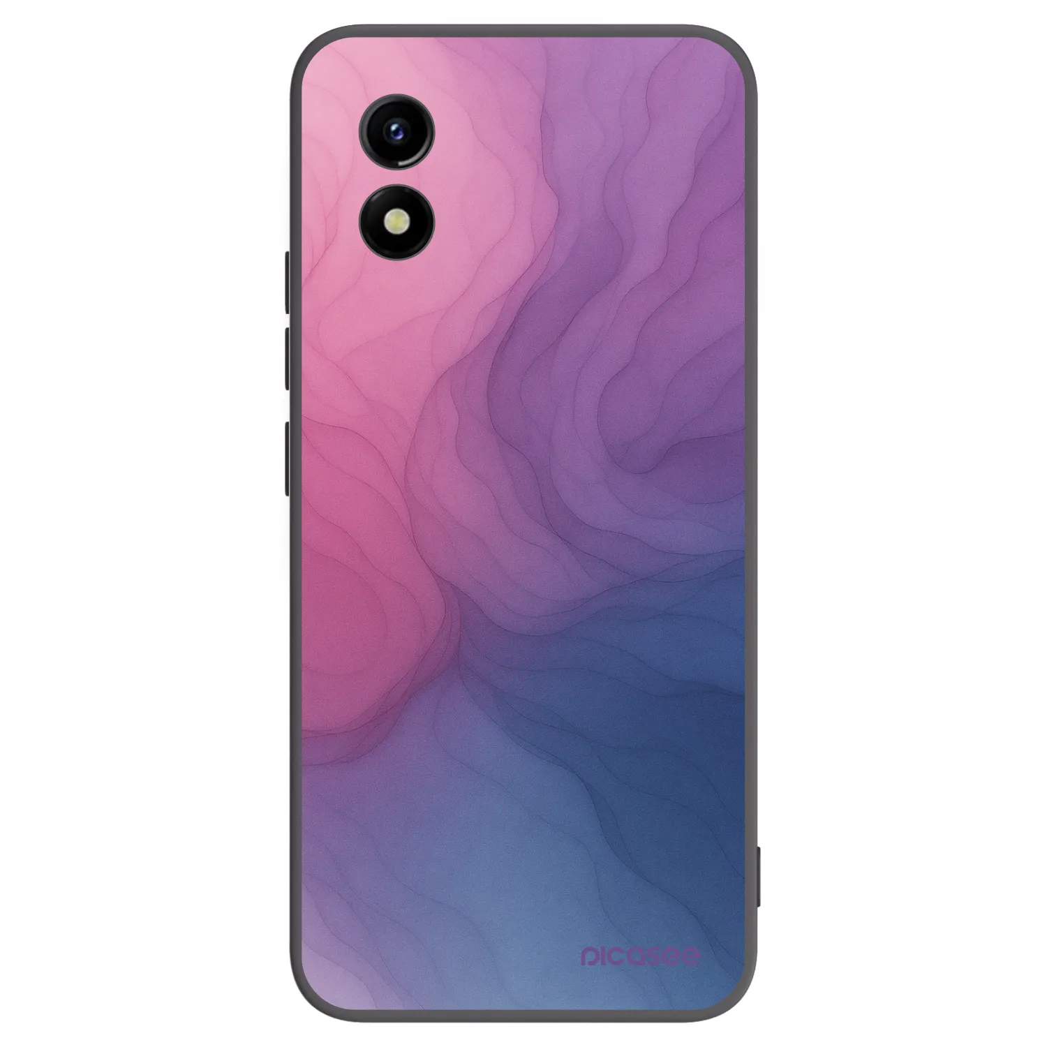 Picasee silikonowe czarne etui na Vivo Y01 - Silk