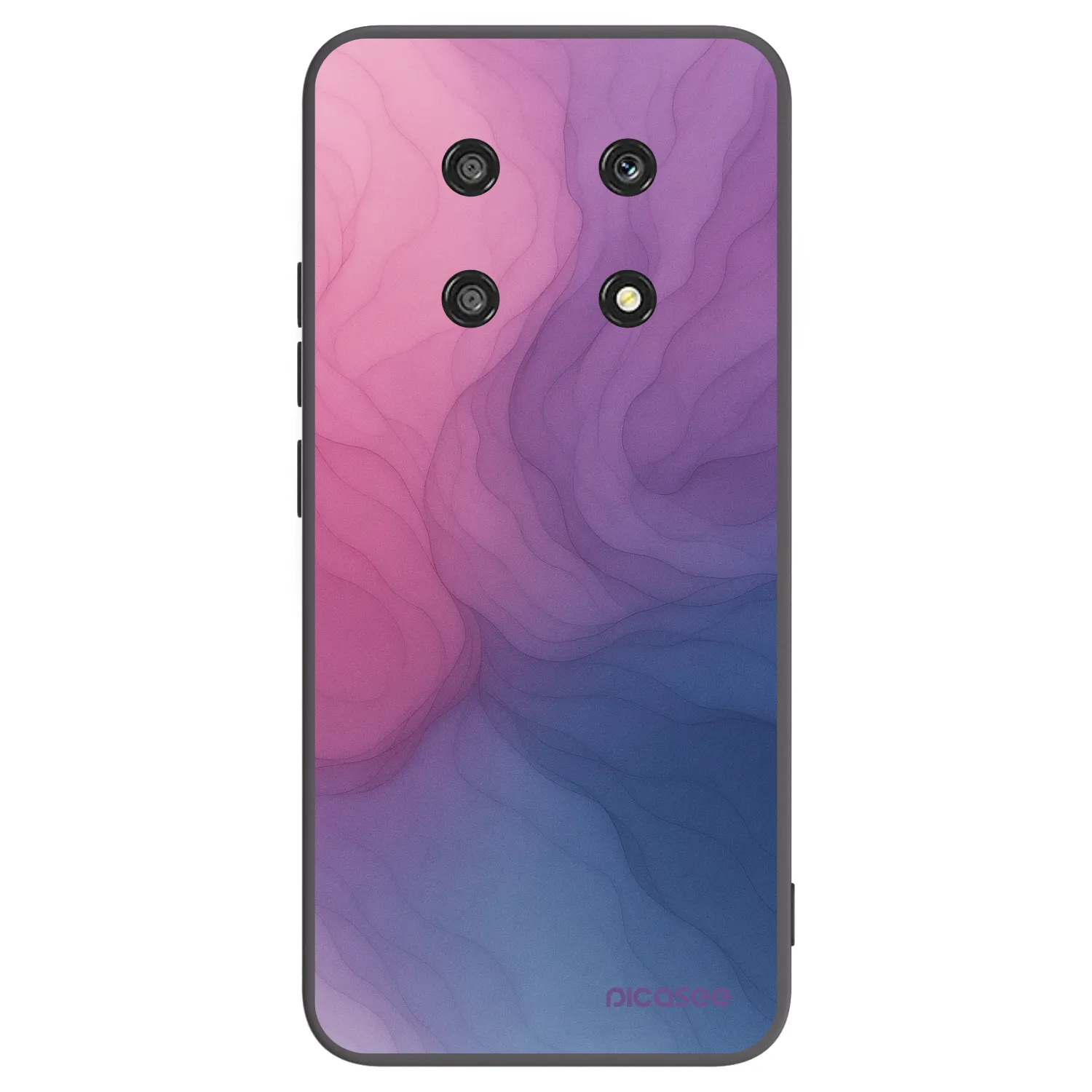 Picasee silikonowe czarne etui na Honor Magic4 Lite 5G - Silk