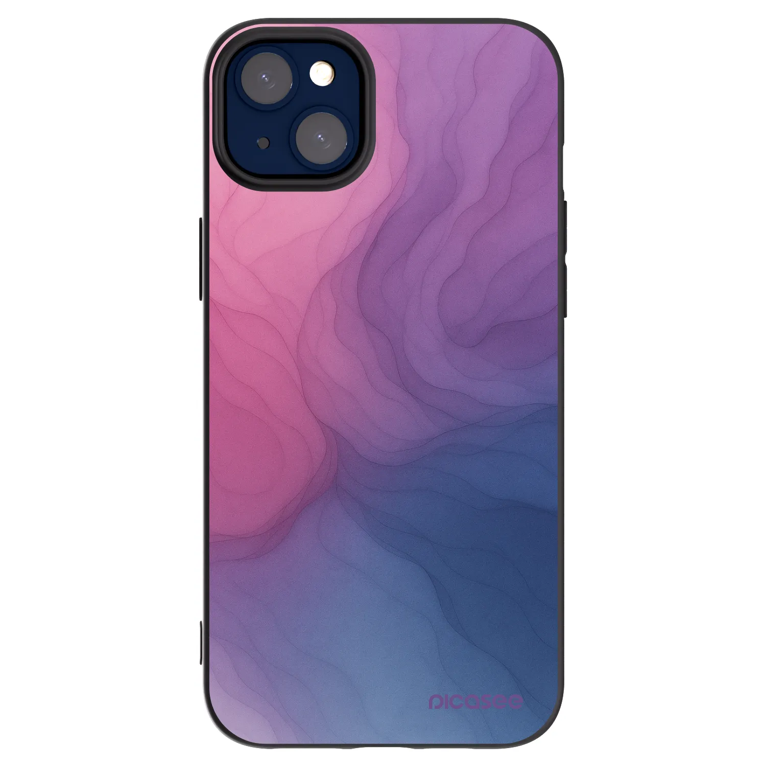 Picasee silikonowe czarne etui na Apple iPhone 14 Plus - Silk