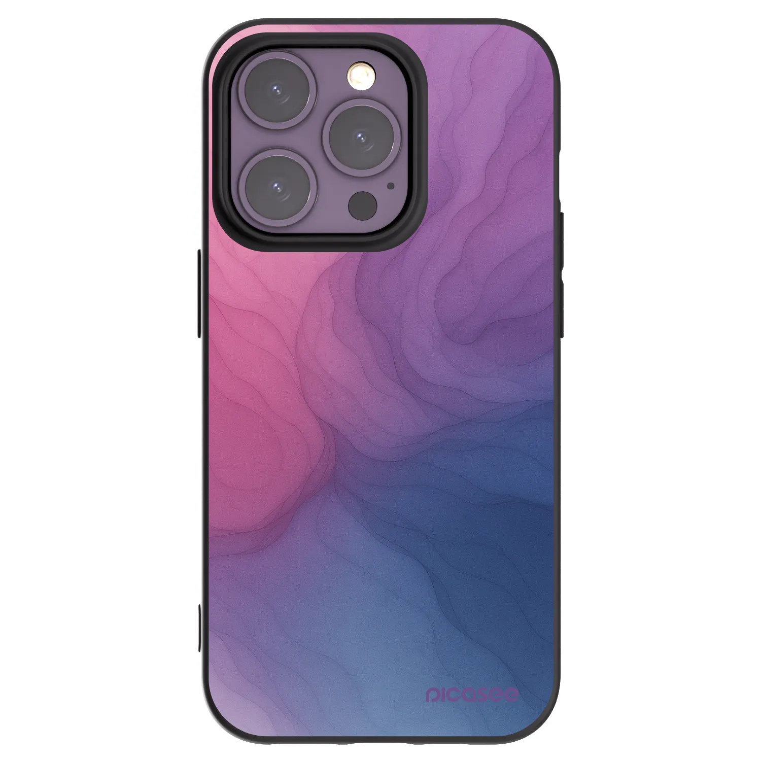 Picasee silikonowe czarne etui na Apple iPhone 14 Pro - Silk