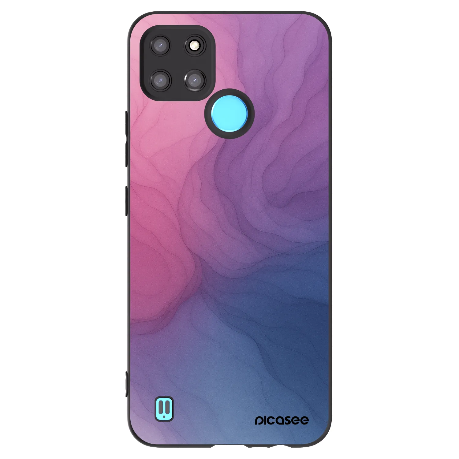 Picasee silikonowe czarne etui na Realme C21Y - Silk