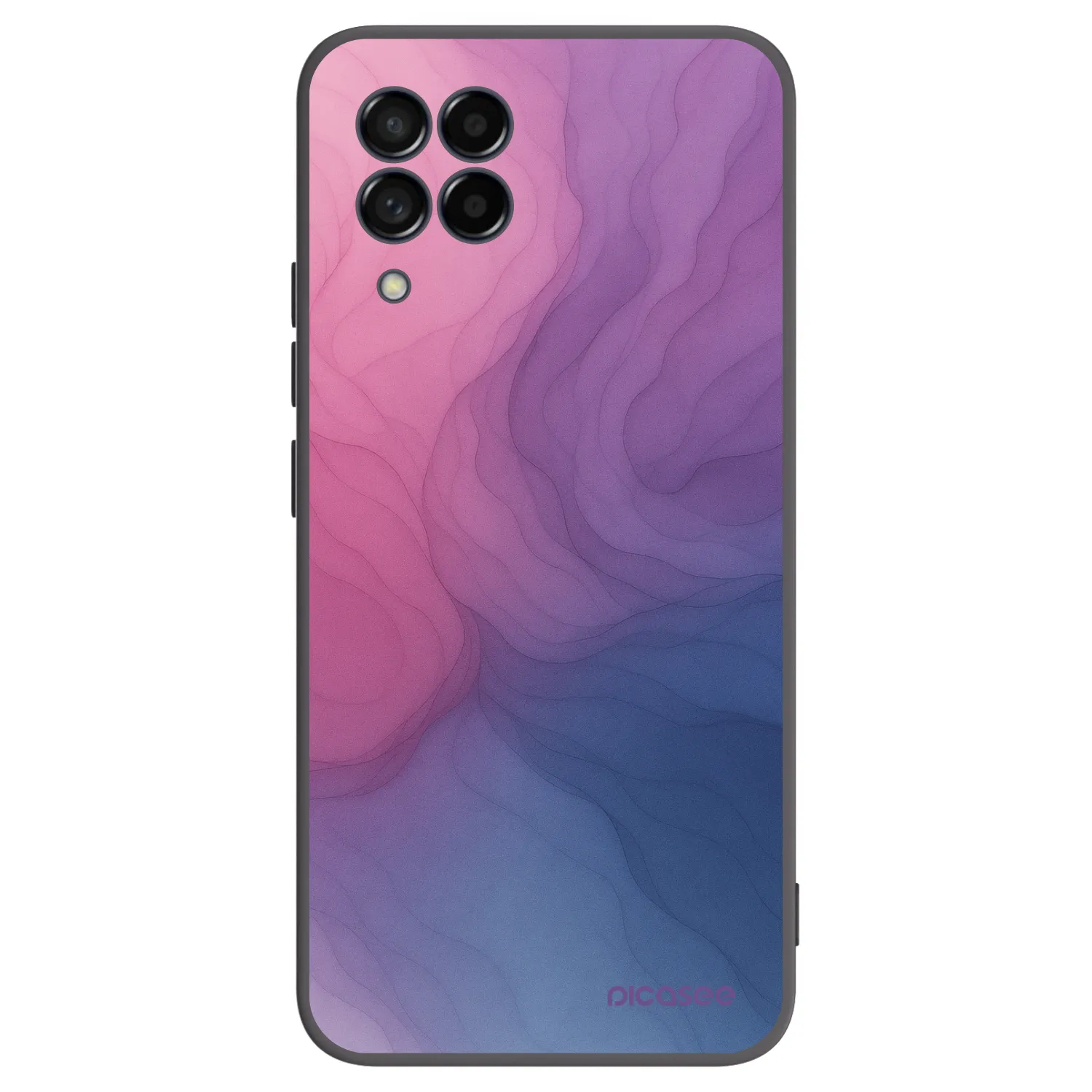 Picasee silikonowe czarne etui na Samsung Galaxy M53 5G - Silk