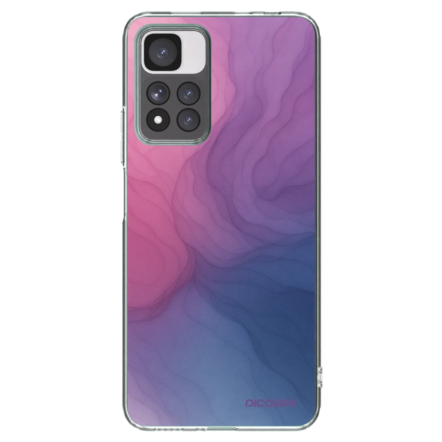 Picasee silikonowe przeźroczyste etui na Xiaomi Redmi Note 11 Pro+ 5G - Silk