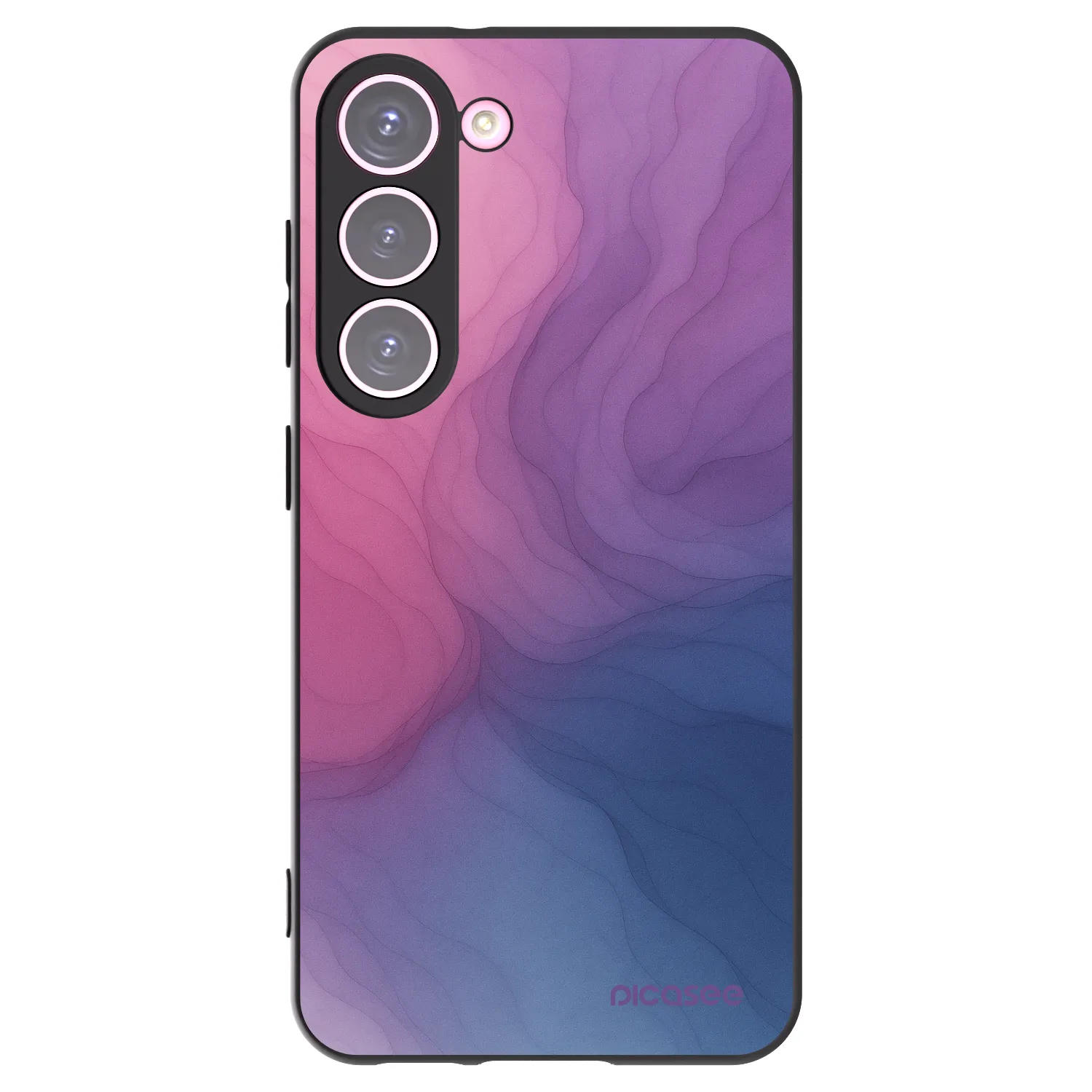 Picasee silikonowe czarne etui na Samsung Galaxy S23 5G - Silk