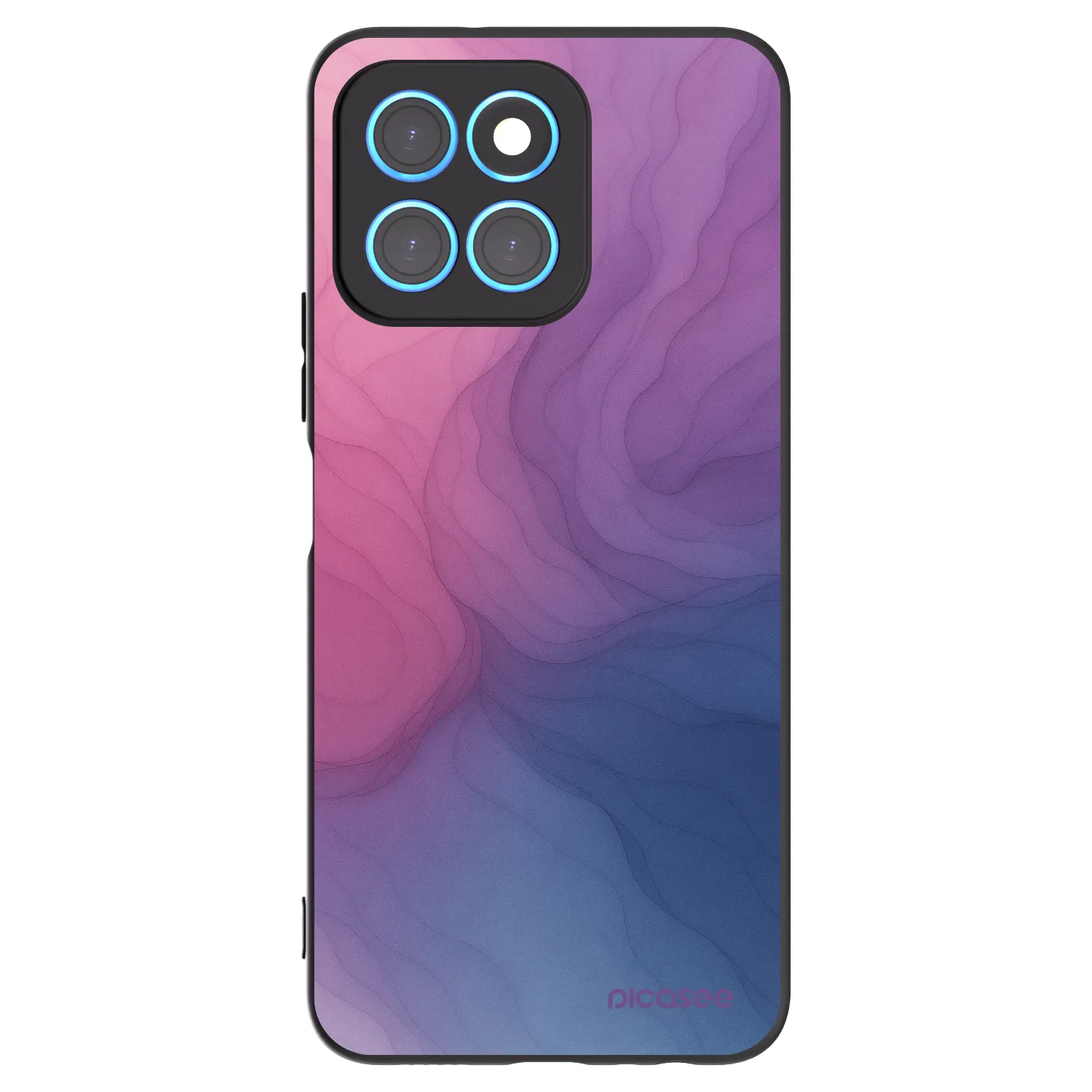 Picasee silikonowe czarne etui na Honor X6 - Silk