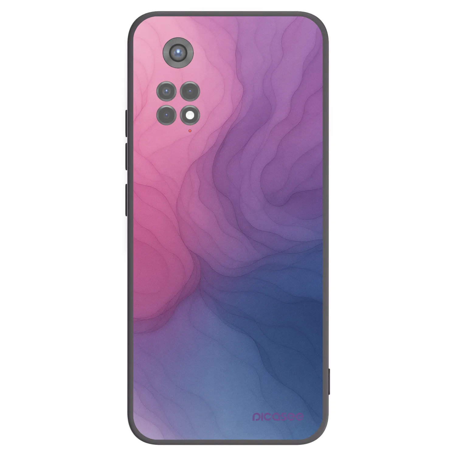 Picasee silikonowe czarne etui na Xiaomi Redmi Note 11S 5G - Silk