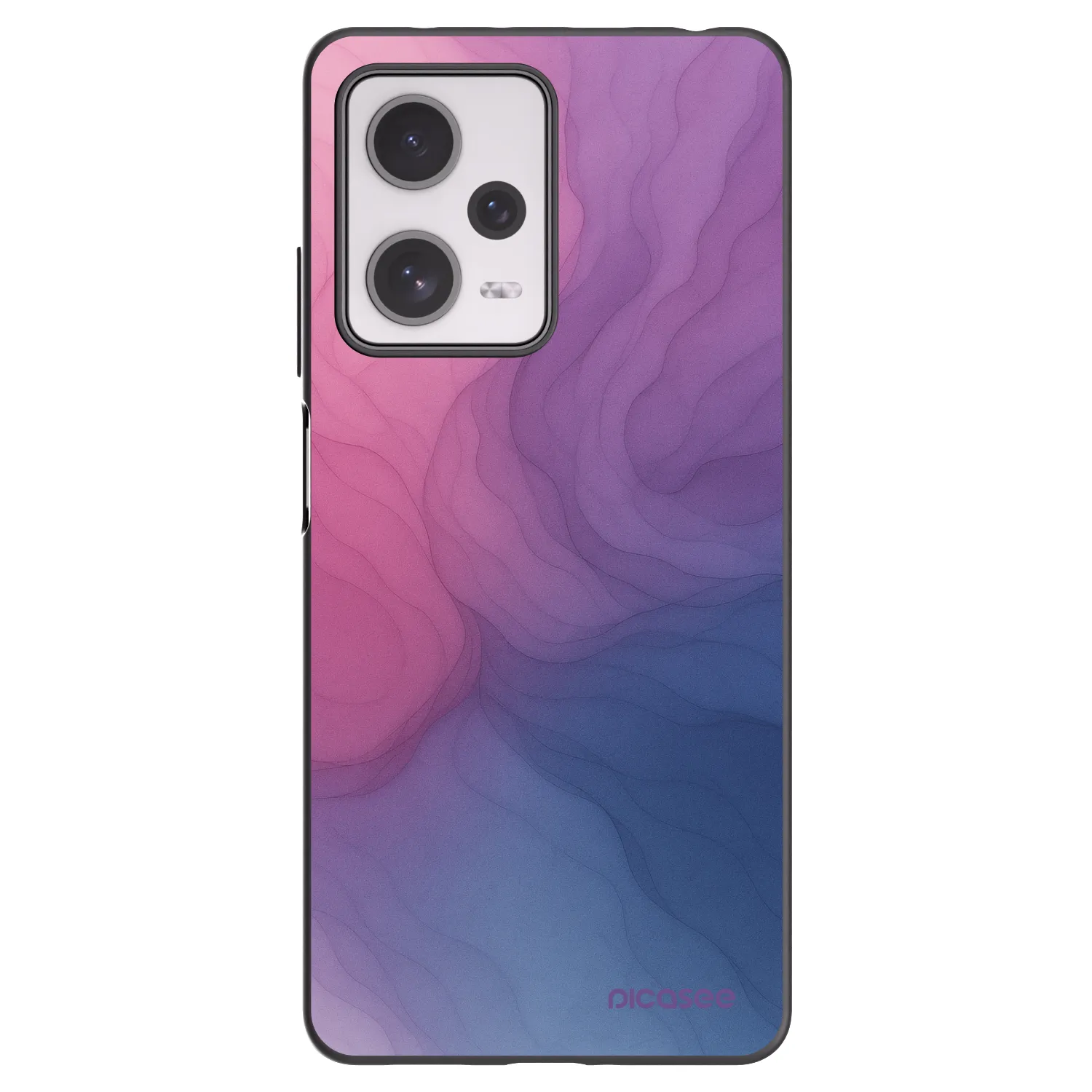 Picasee silikonowe czarne etui na Xiaomi Redmi Note 12 Pro+ 5G - Silk
