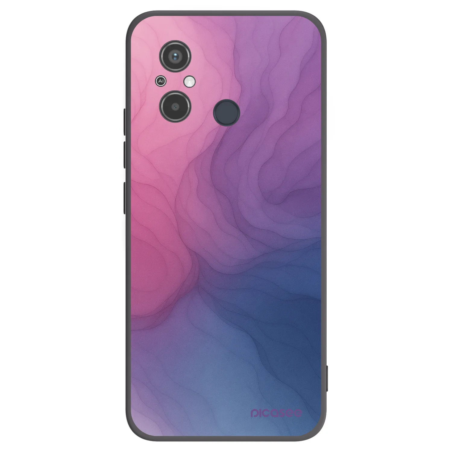 Picasee silikonowe czarne etui na Xiaomi Redmi 12C - Silk