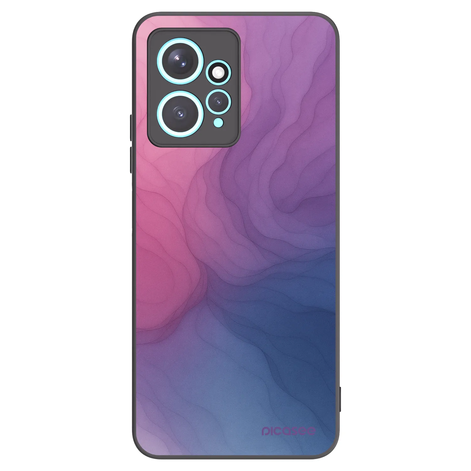 Picasee silikonowe czarne etui na Xiaomi Redmi Note 12 4G - Silk