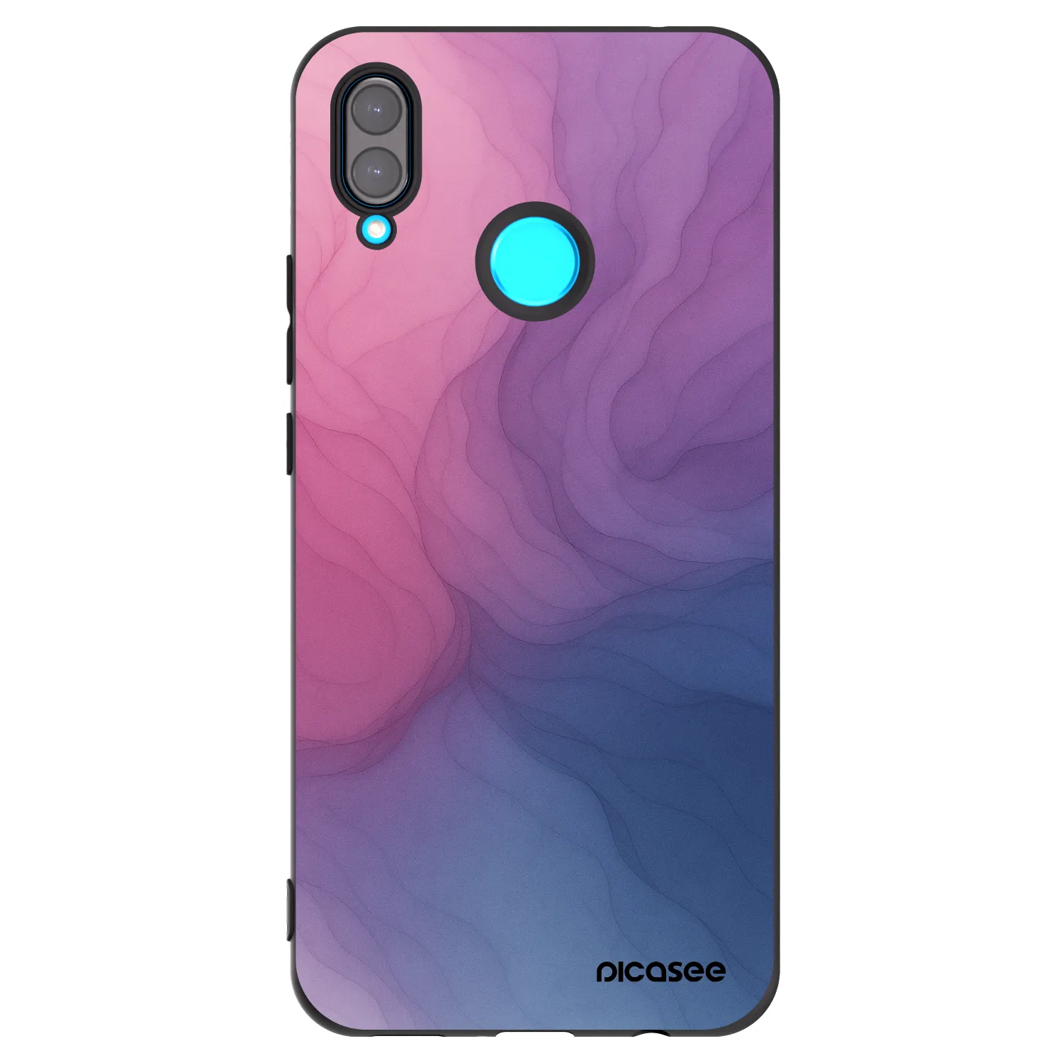 Picasee silikonowe czarne etui na Huawei Nova 3 - Silk