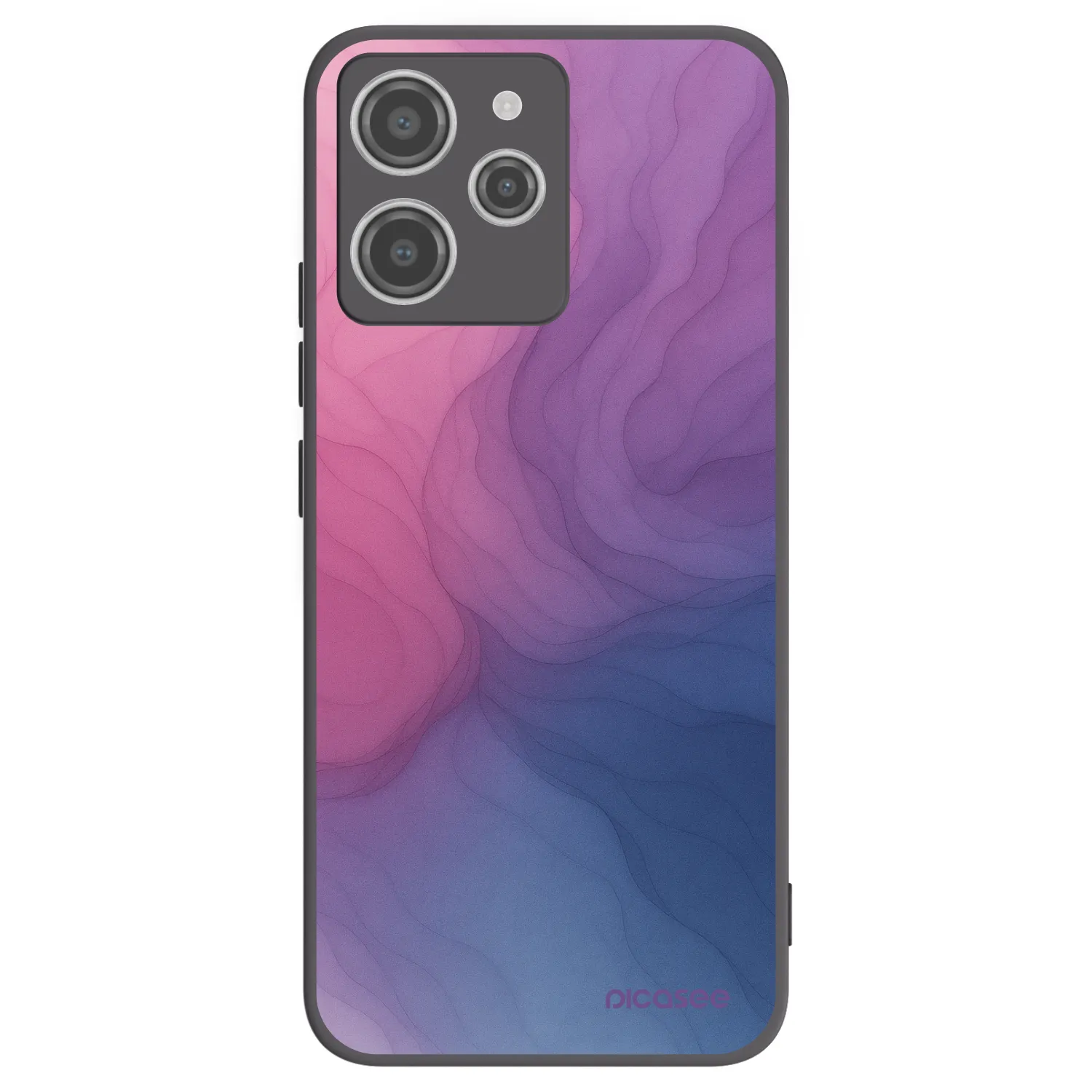 Picasee silikonowe czarne etui na Xiaomi Redmi 12 4G - Silk