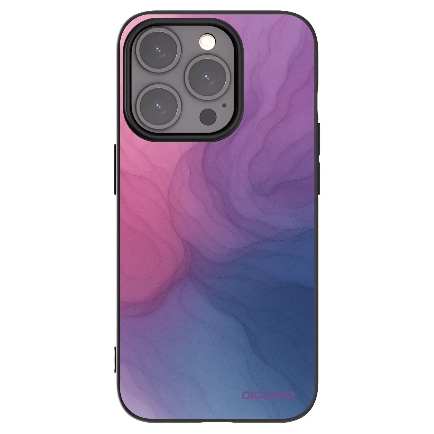 Picasee silikonowe czarne etui na Apple iPhone 15 Pro - Silk