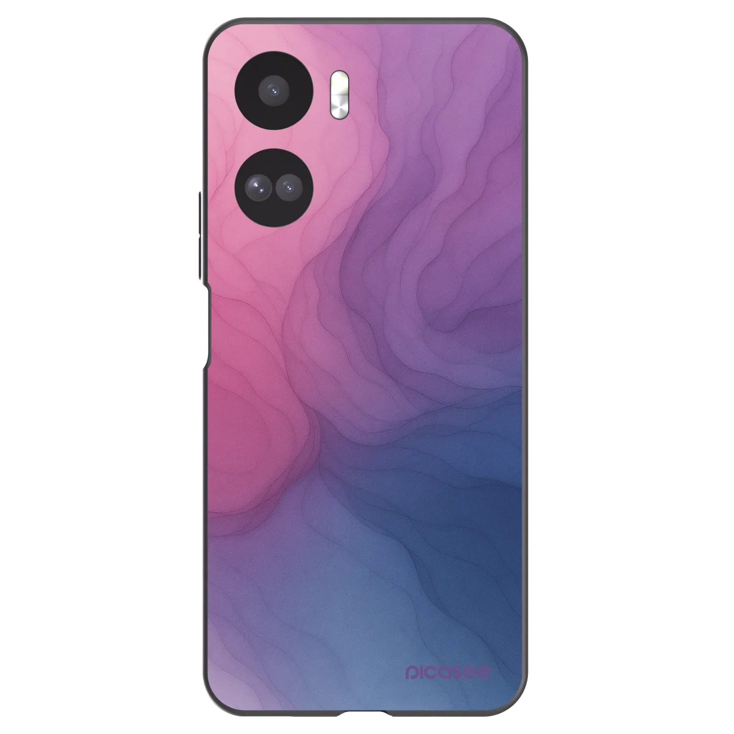 Picasee silikonowe czarne etui na Honor 90 Lite 5G - Silk