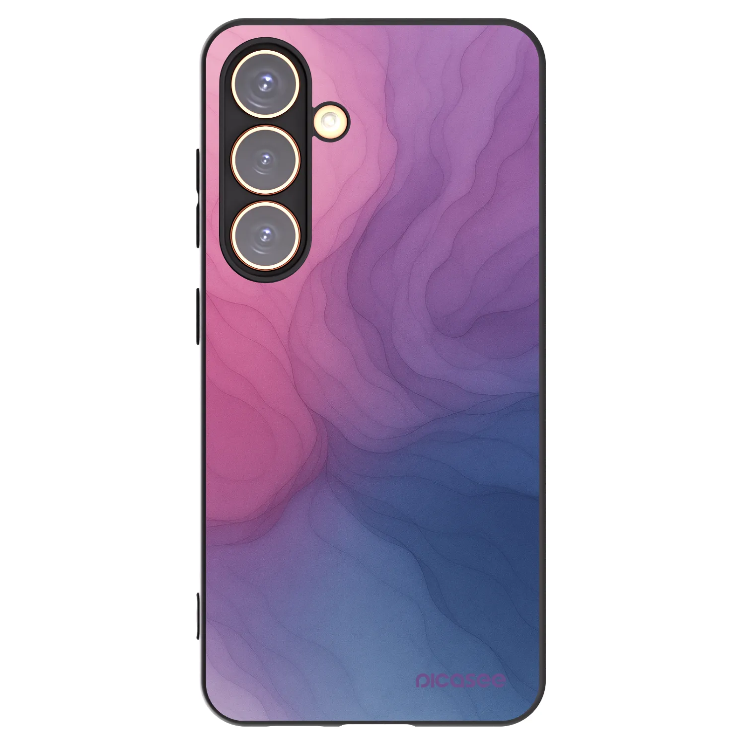 Picasee silikonowe czarne etui na Samsung Galaxy S24 S921B 5G - Silk