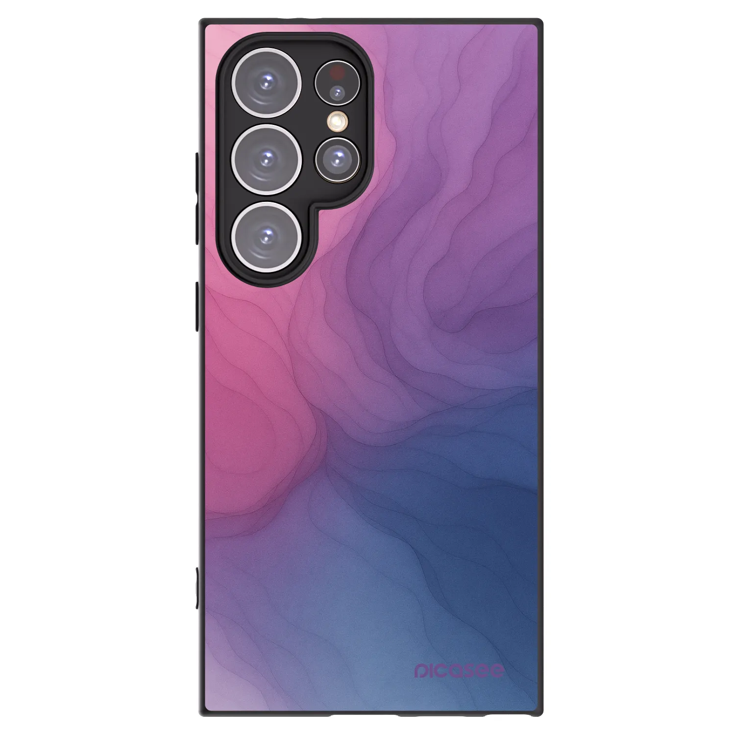 Picasee silikonowe czarne etui na Samsung Galaxy S24 Ultra S928B 5G - Silk