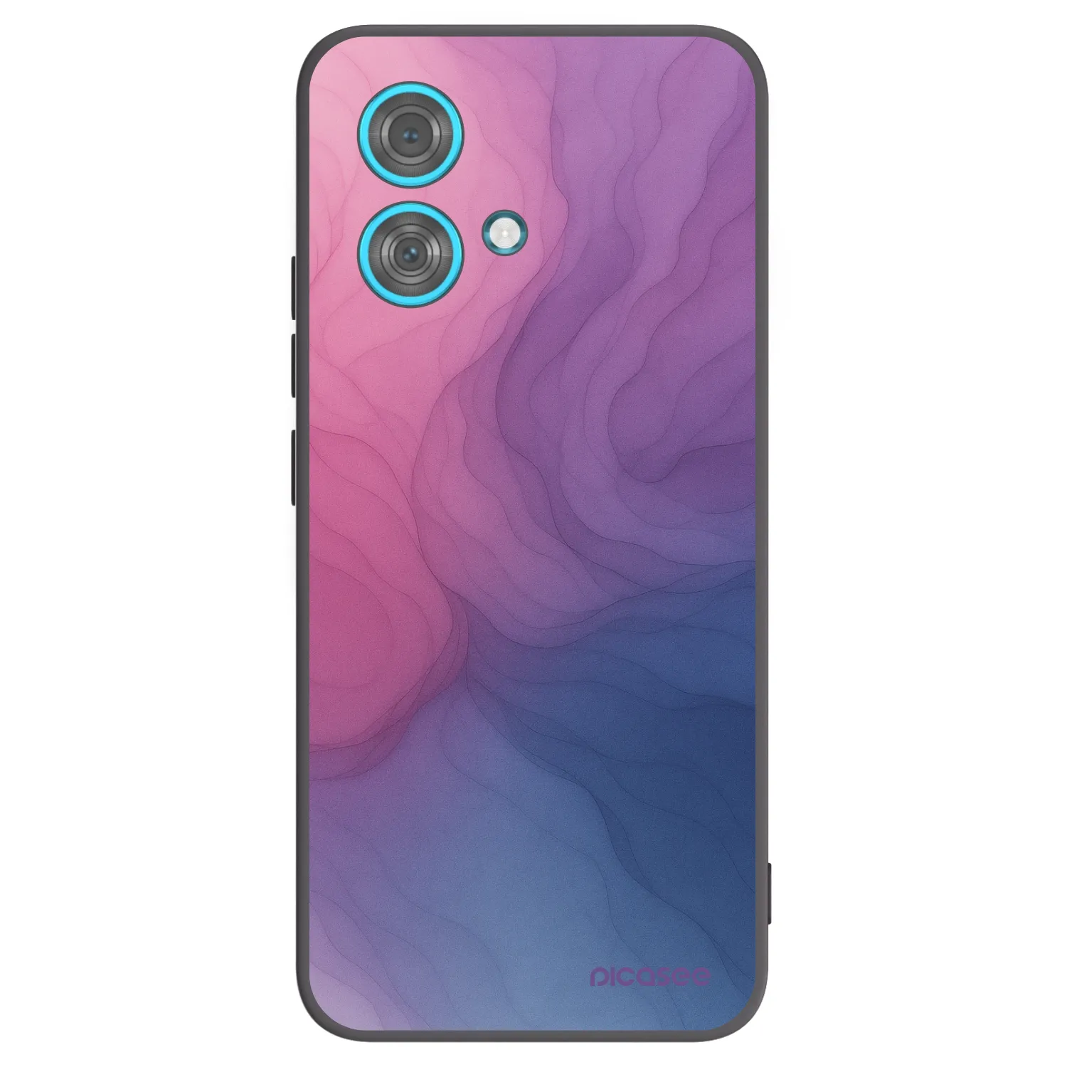 Picasee silikonowe czarne etui na Motorola Edge 40 Neo - Silk