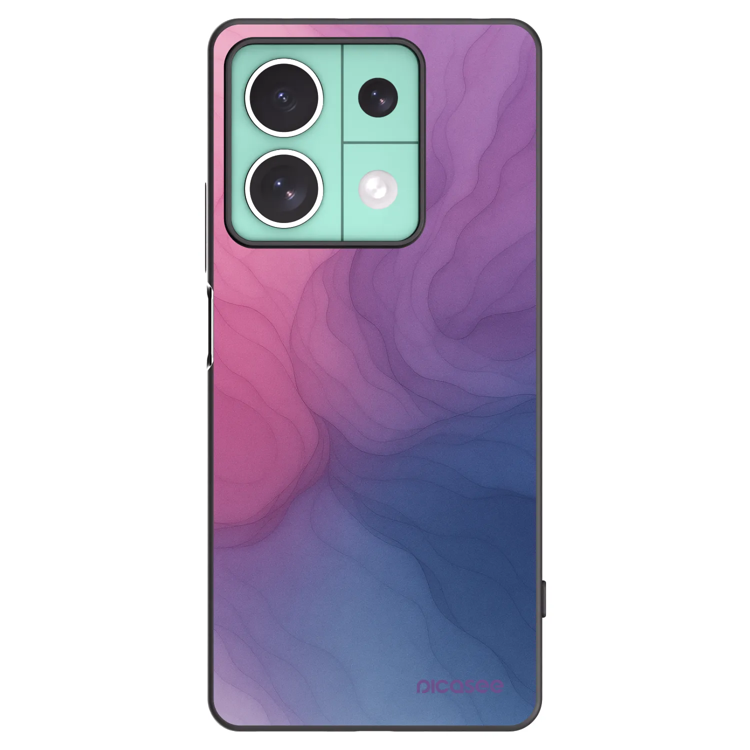 Picasee silikonowe czarne etui na Xiaomi Redmi Note 13 5G - Silk