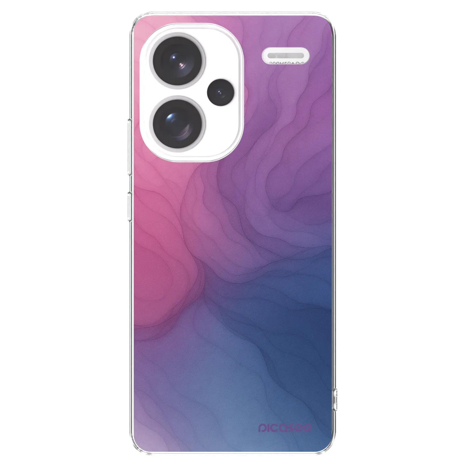 Picasee silikonowe przeźroczyste etui na Xiaomi Redmi Note 13 Pro+ 5G - Silk