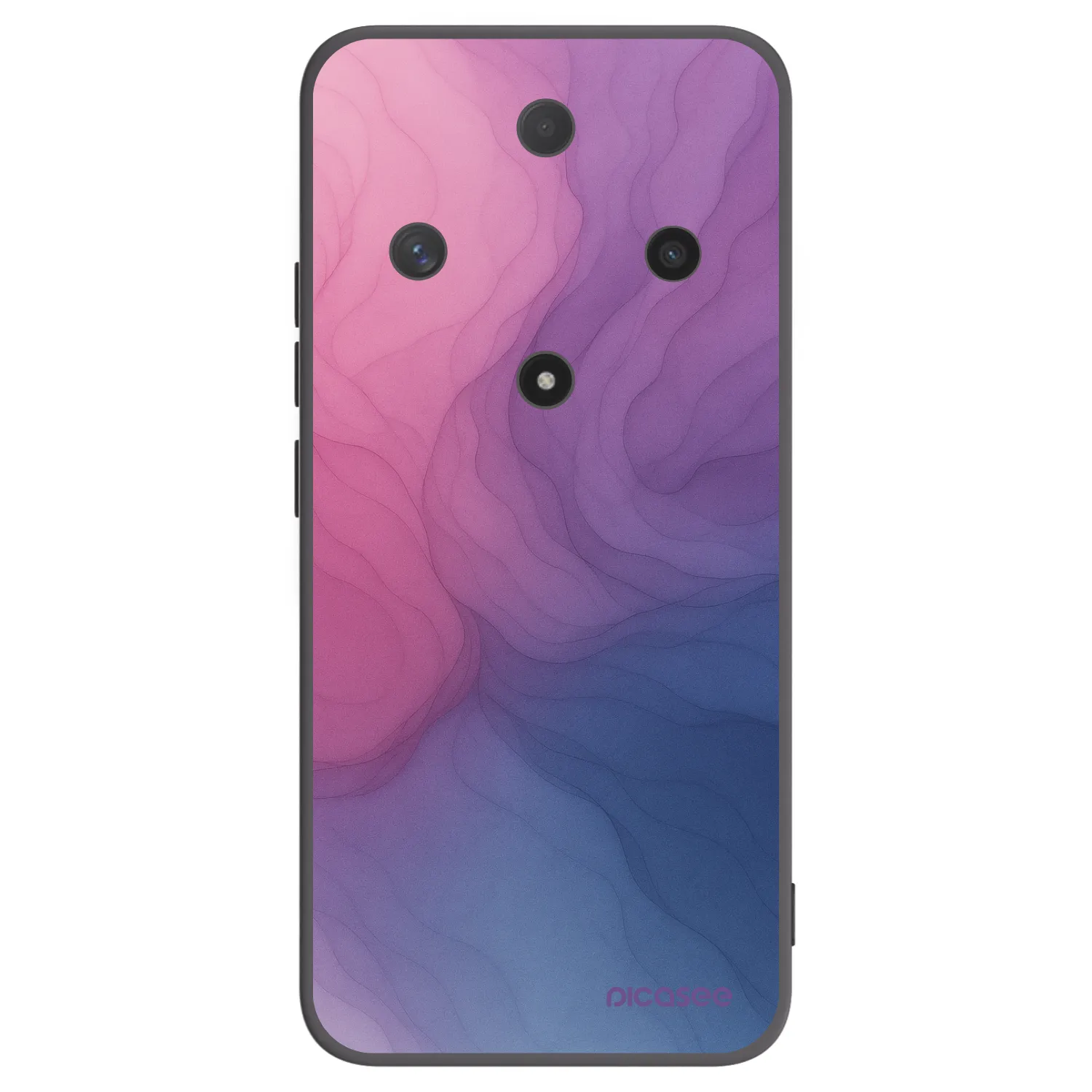 Picasee silikonowe czarne etui na Honor Magic6 Lite 5G - Silk