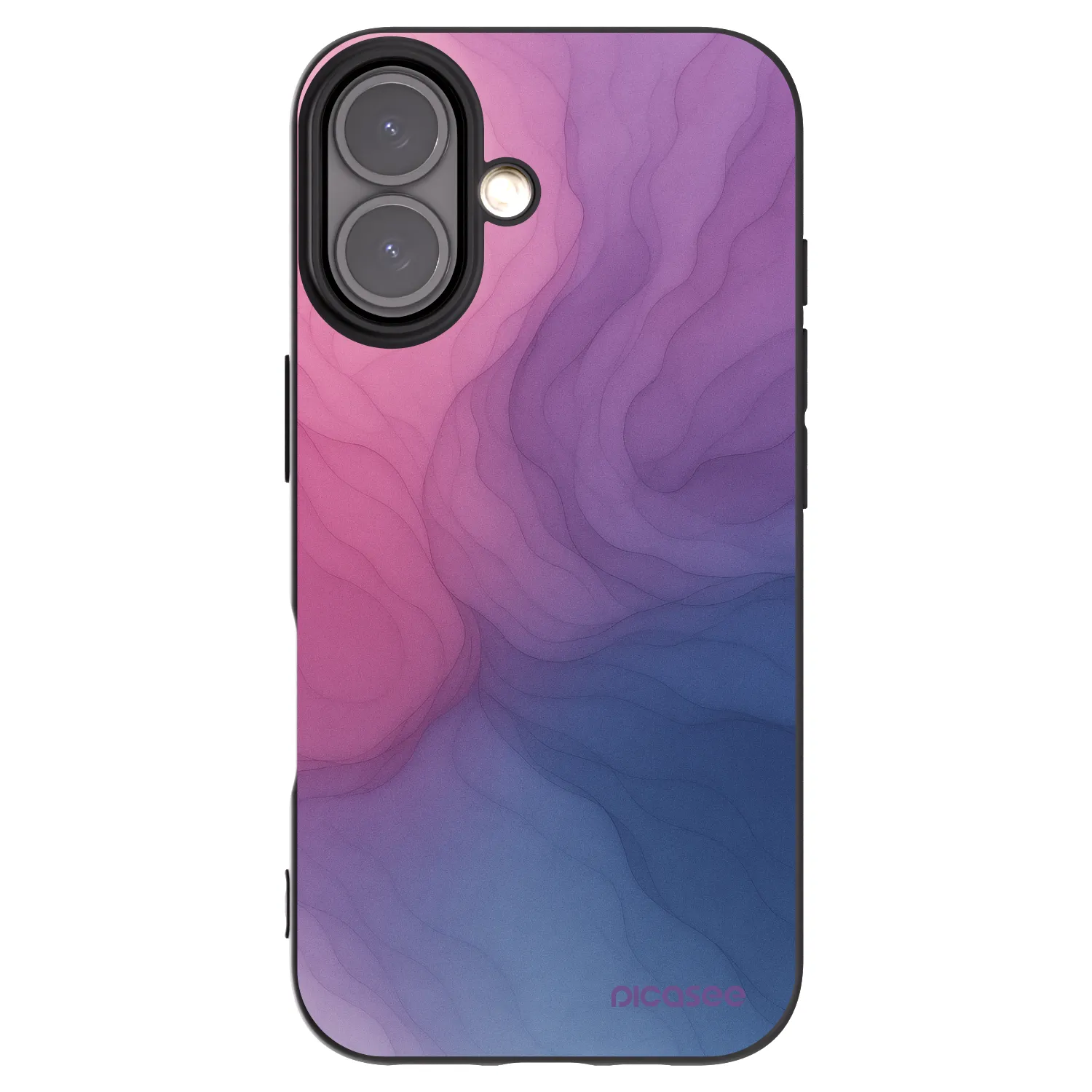 Picasee silikonowe czarne etui na Apple iPhone 16 - Silk
