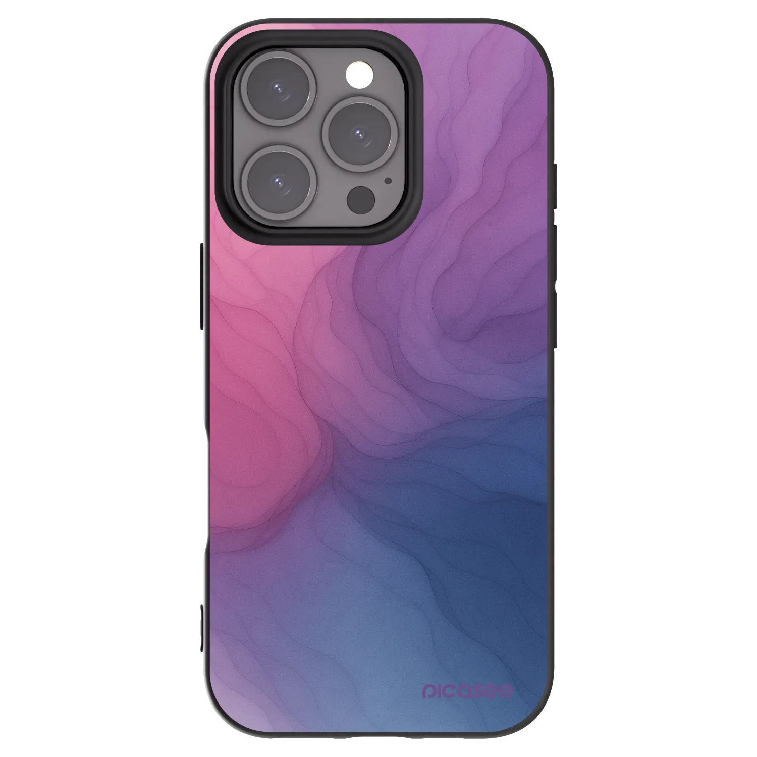 Picasee silikonowe czarne etui na Apple iPhone 16 Pro - Silk