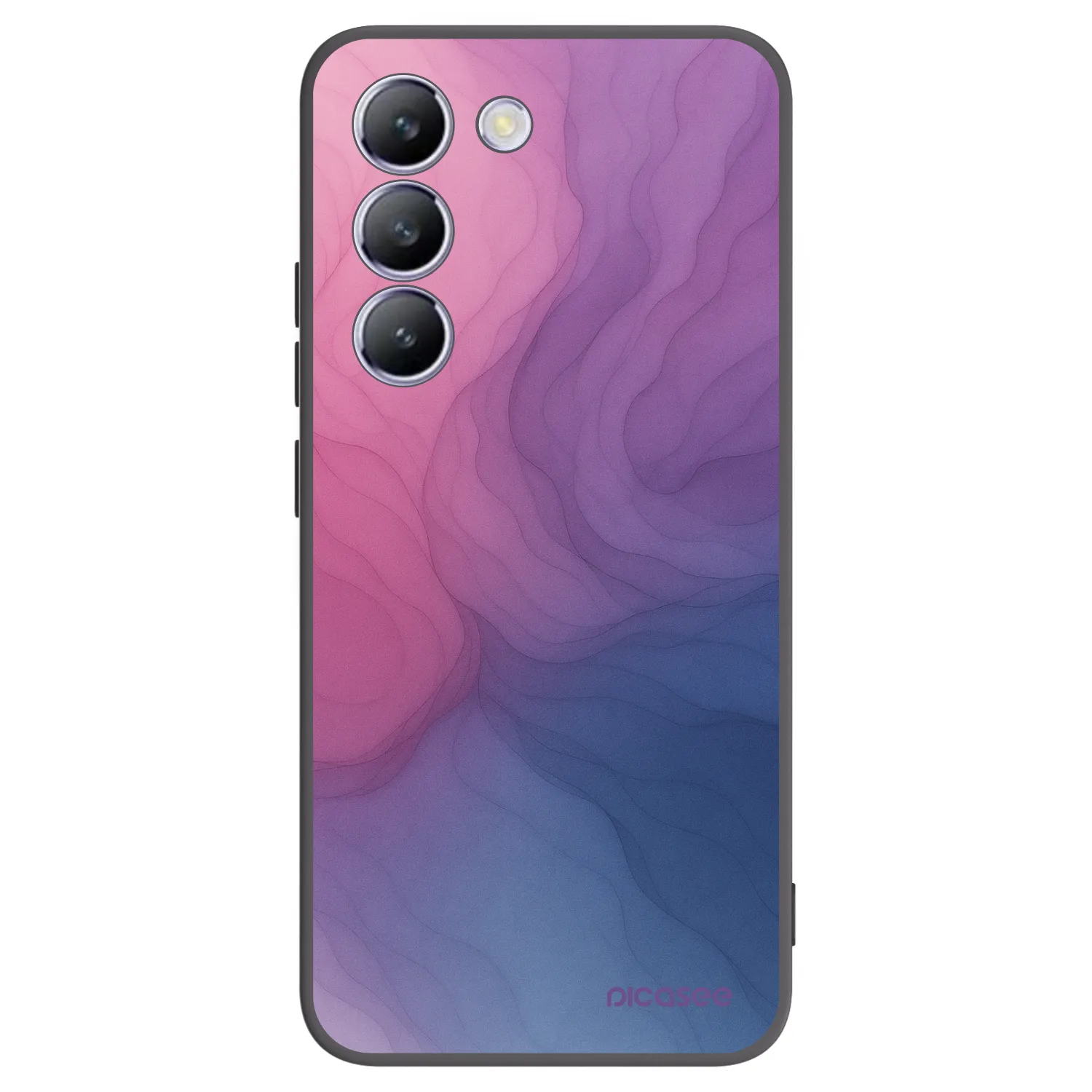 Picasee silikonowe czarne etui na Vivo V40 SE 5G - Silk