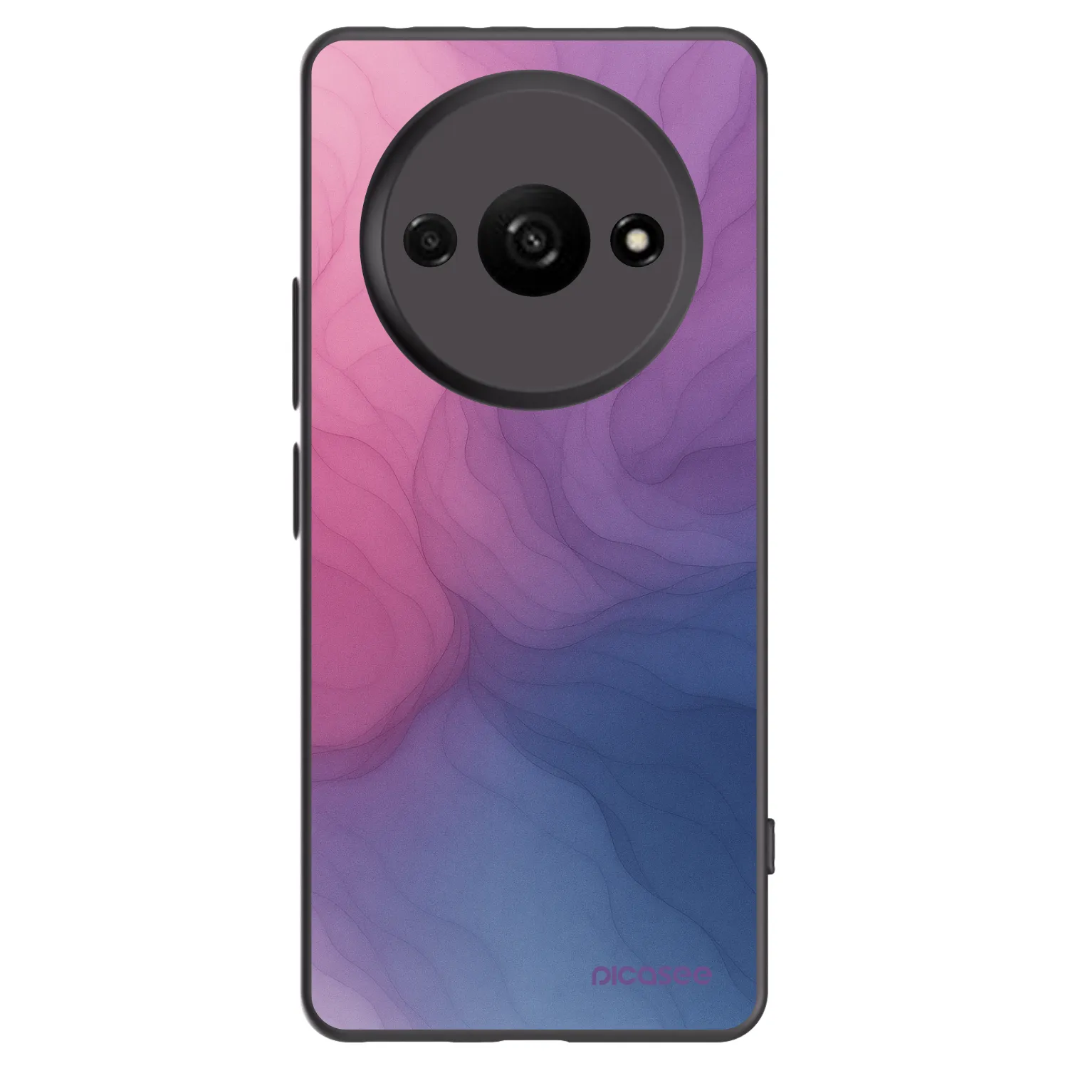 Picasee silikonowe czarne etui na Xiaomi Redmi A3 - Silk