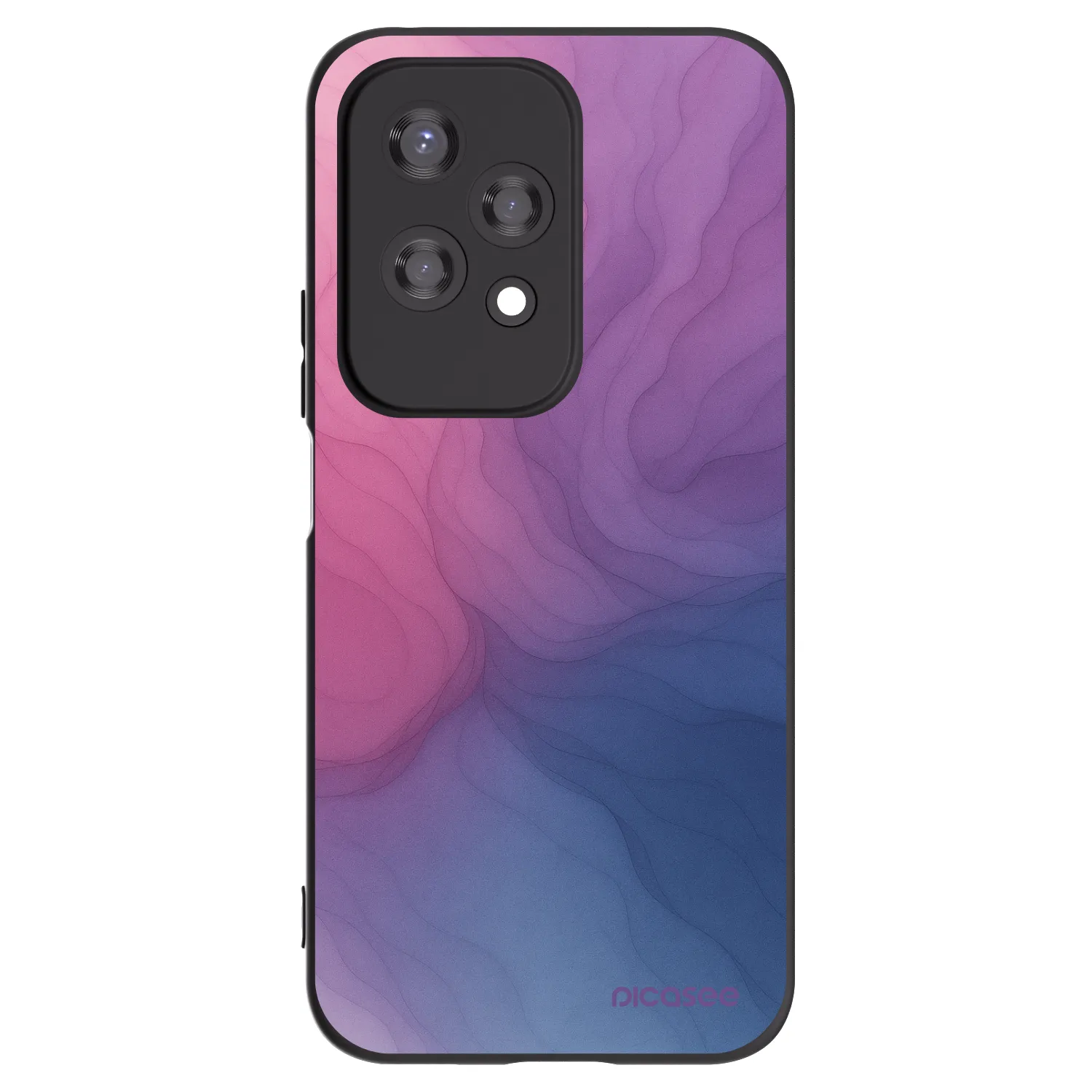 Picasee silikonowe czarne etui na Honor 200 Lite - Silk