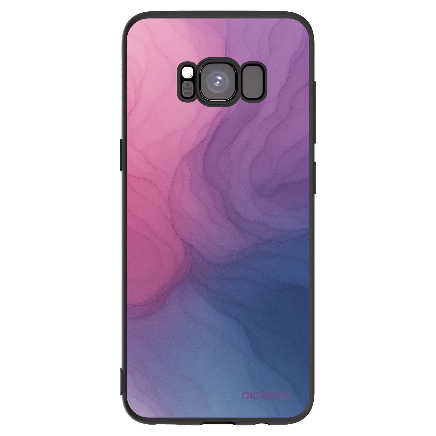 Picasee silikonowe czarne etui na Samsung Galaxy S8 G950F - Silk