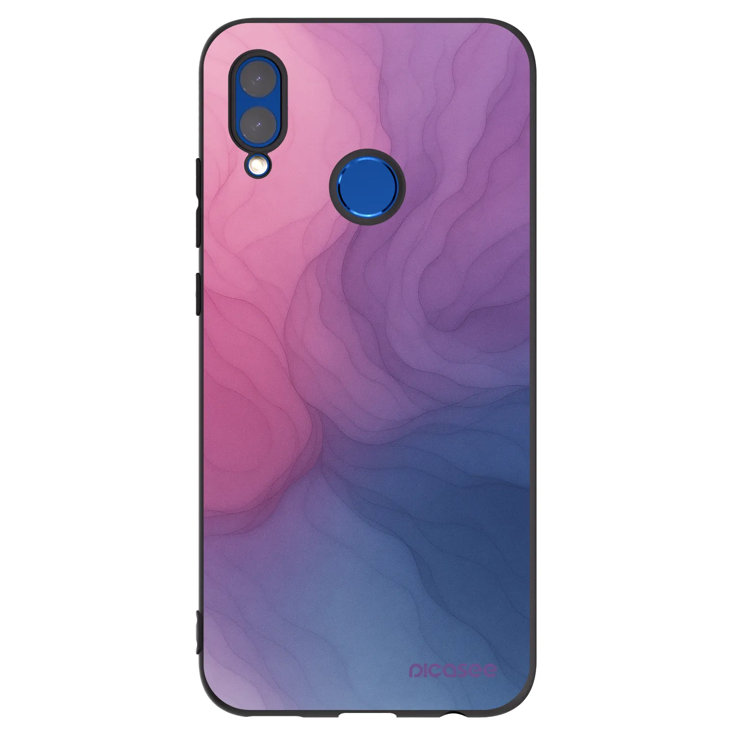 Picasee silikonowe czarne etui na Huawei P Smart 2019 - Silk