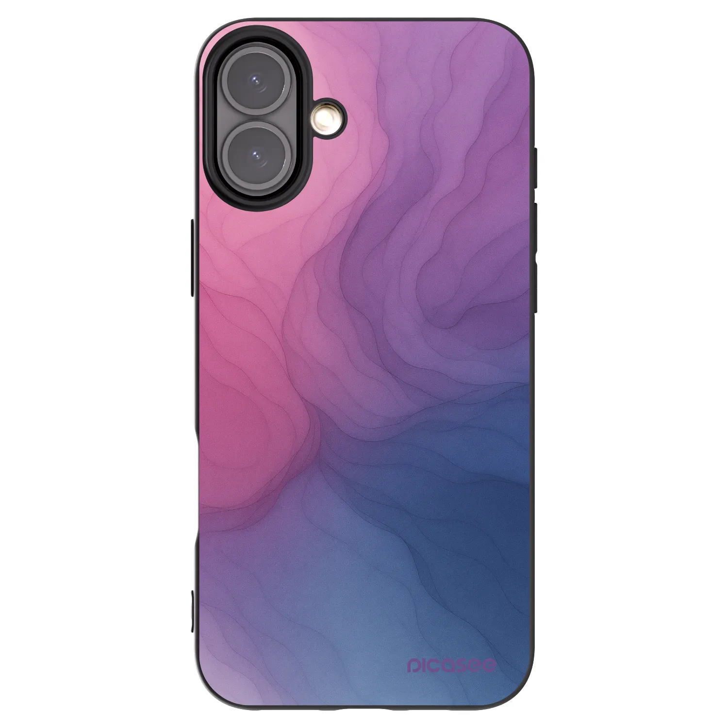 Picasee silikonowe czarne etui na Apple iPhone 16 Plus - Silk