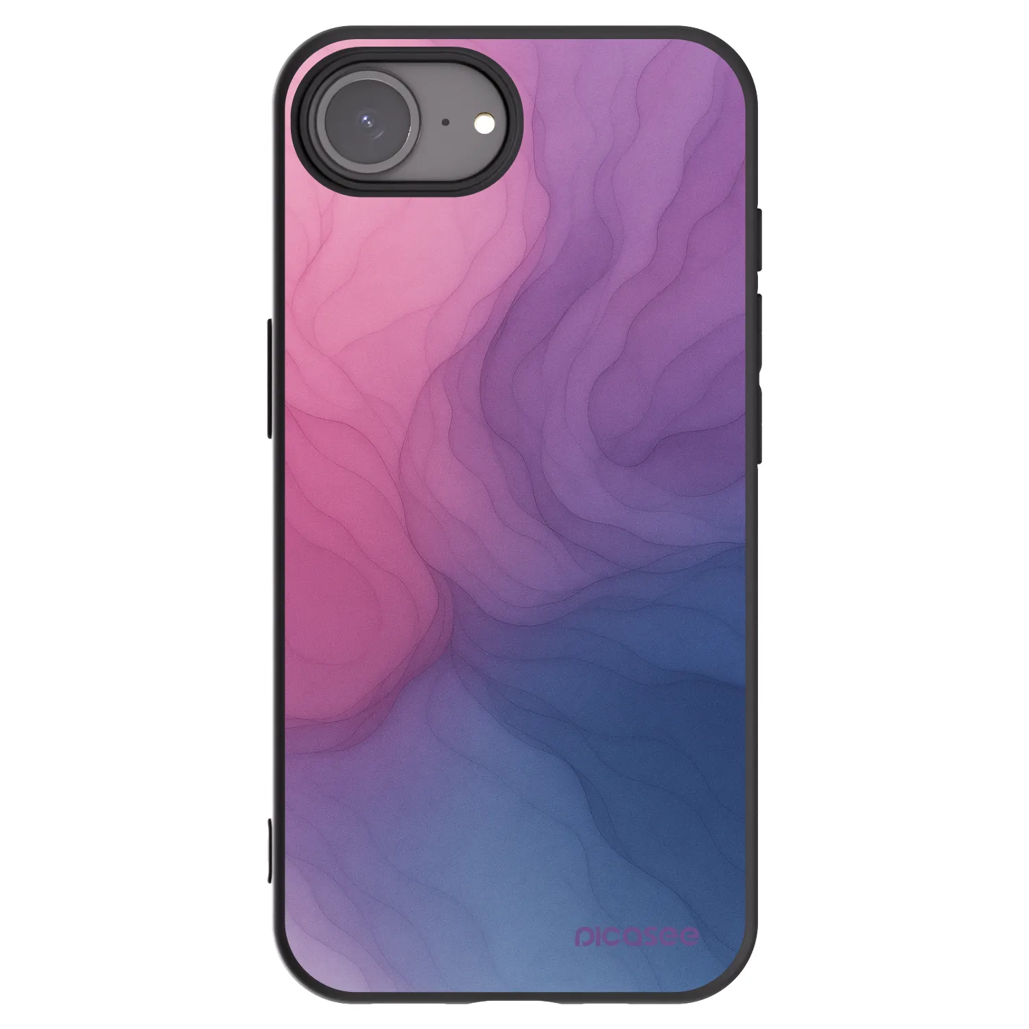 Picasee silikonowe czarne etui na Apple iPhone 16e - Silk
