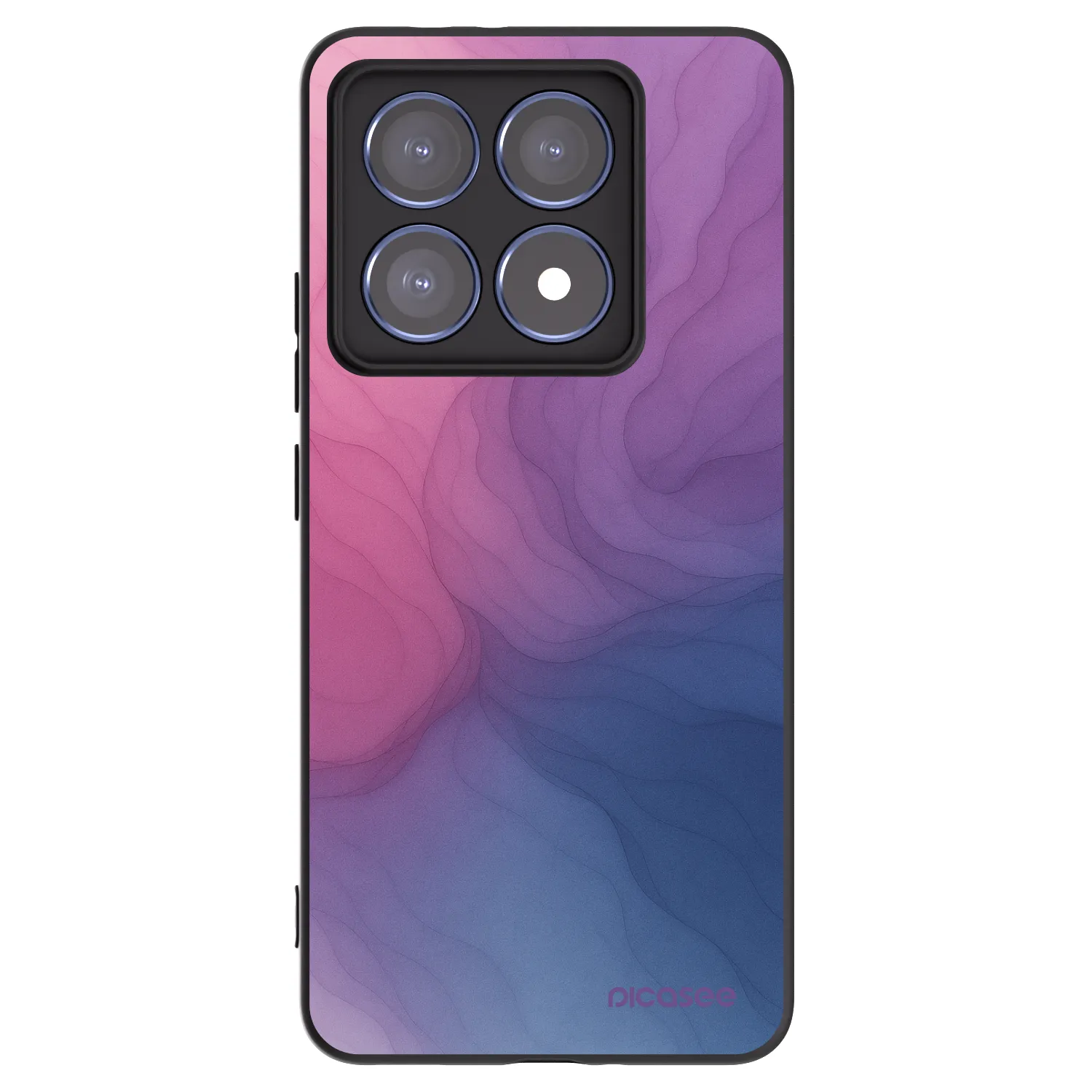 Picasee silikonowe czarne etui na Xiaomi 14T Pro - Silk