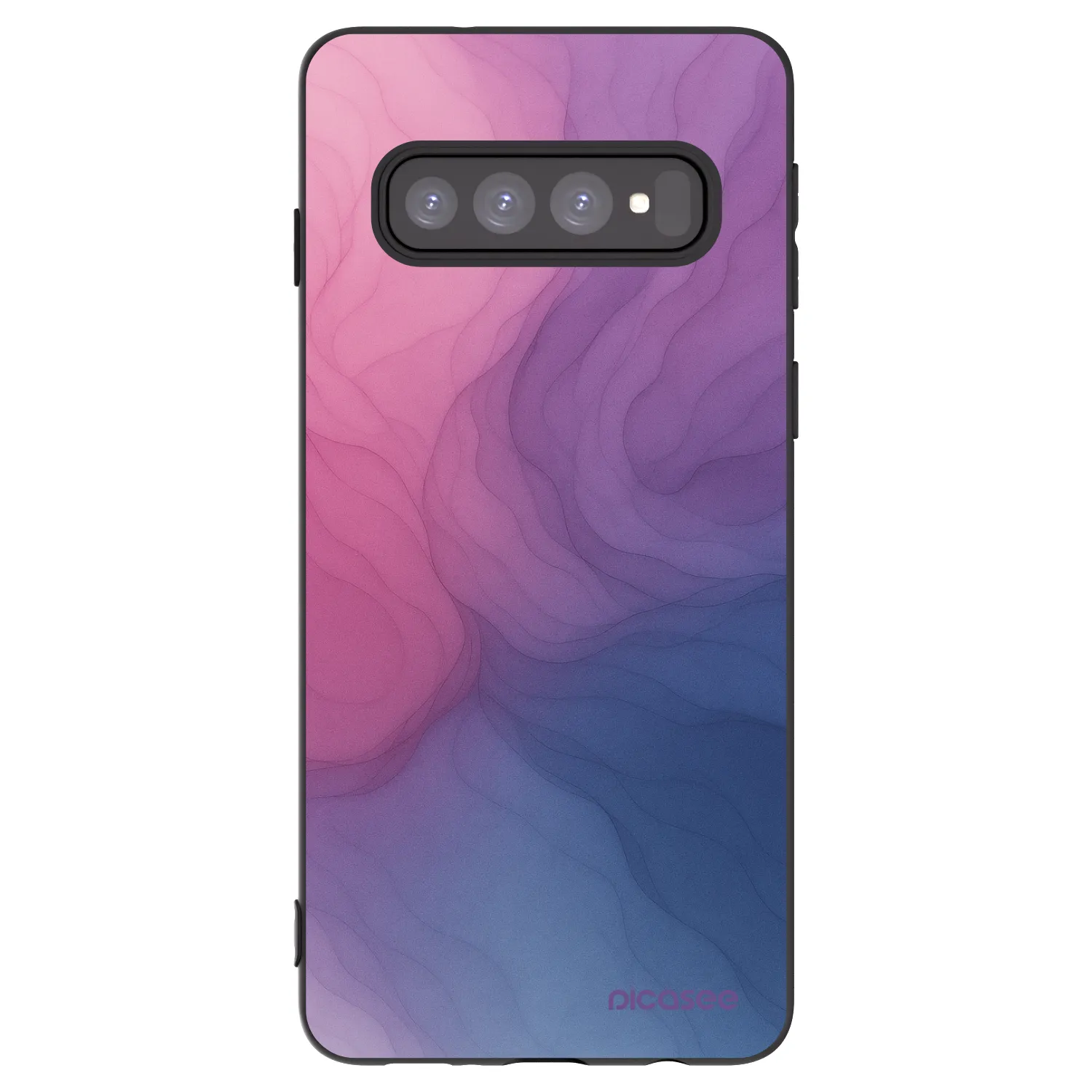Picasee silikonowe czarne etui na Samsung Galaxy S10 G973 - Silk