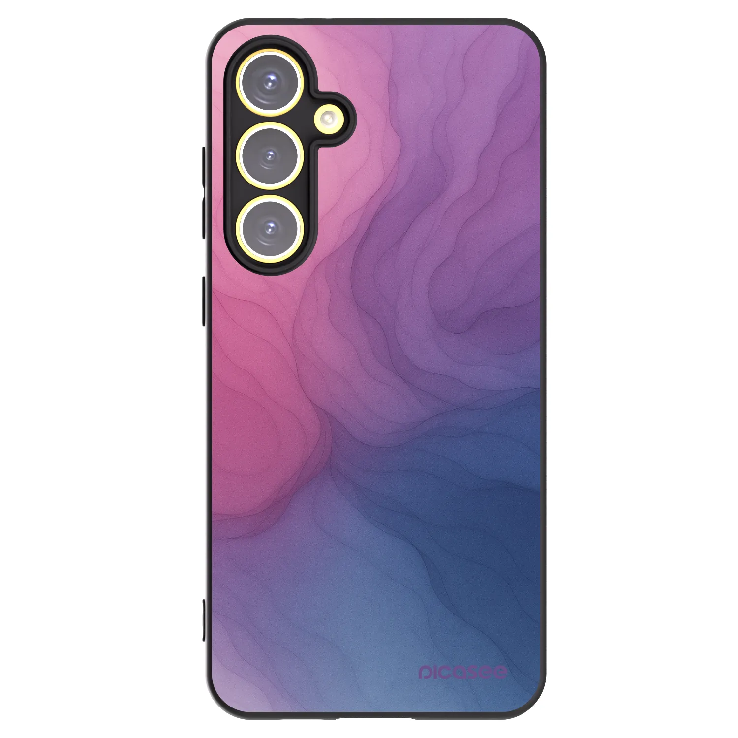 Picasee silikonowe czarne etui na Samsung Galaxy S24 FE S721B - Silk