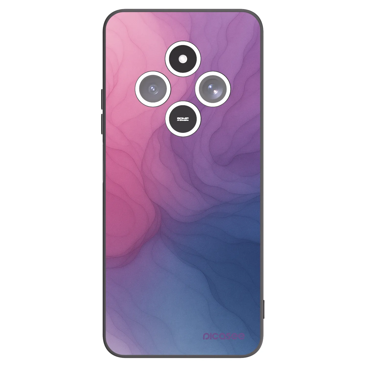 Picasee silikonowe czarne etui na Xiaomi Redmi 14C - Silk