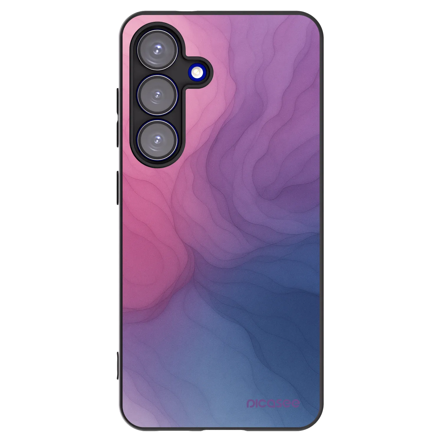 Picasee silikonowe czarne etui na Samsung Galaxy S25 5G - Silk