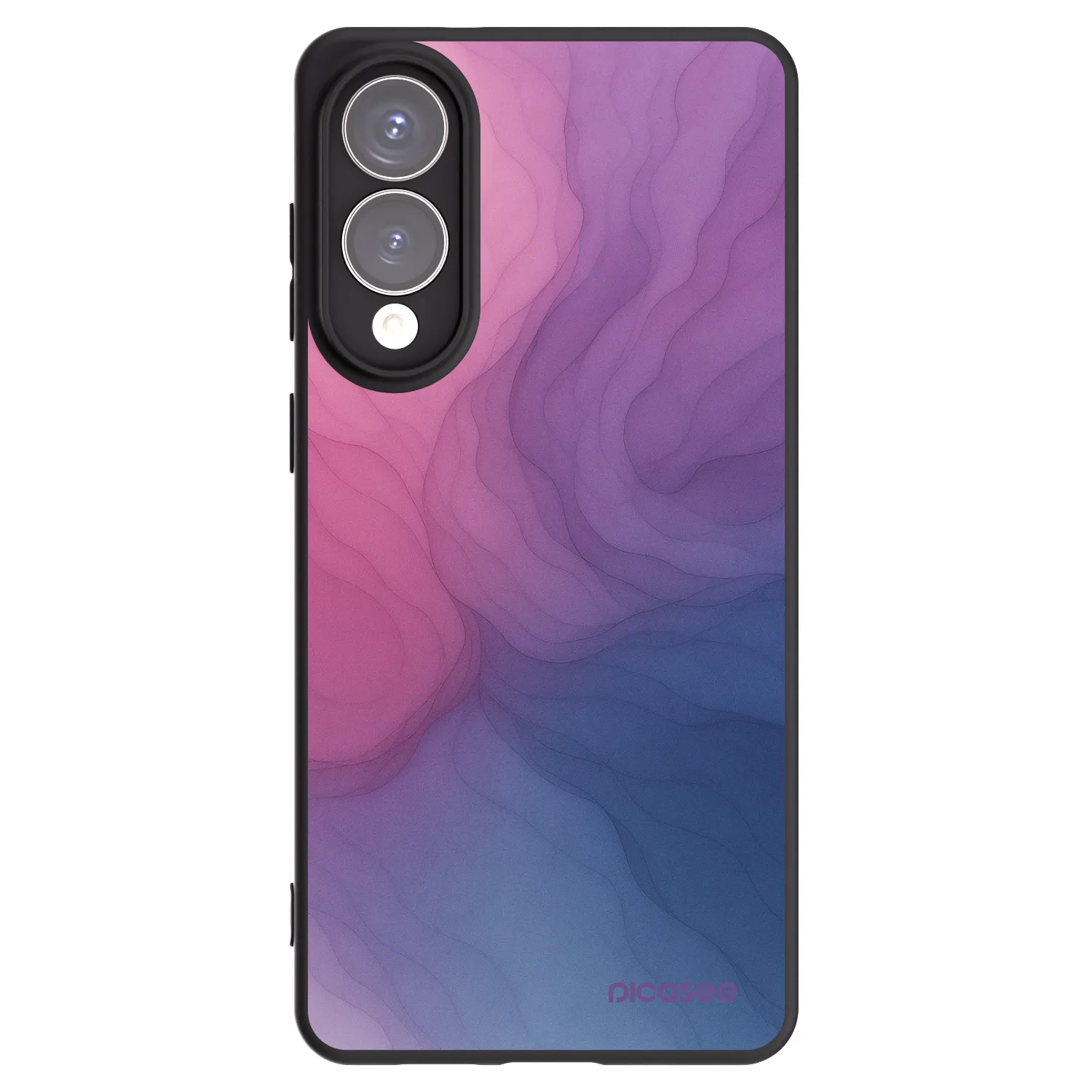 Picasee silikonowe czarne etui na Samsung Galaxy S25 Edge 5G - Silk