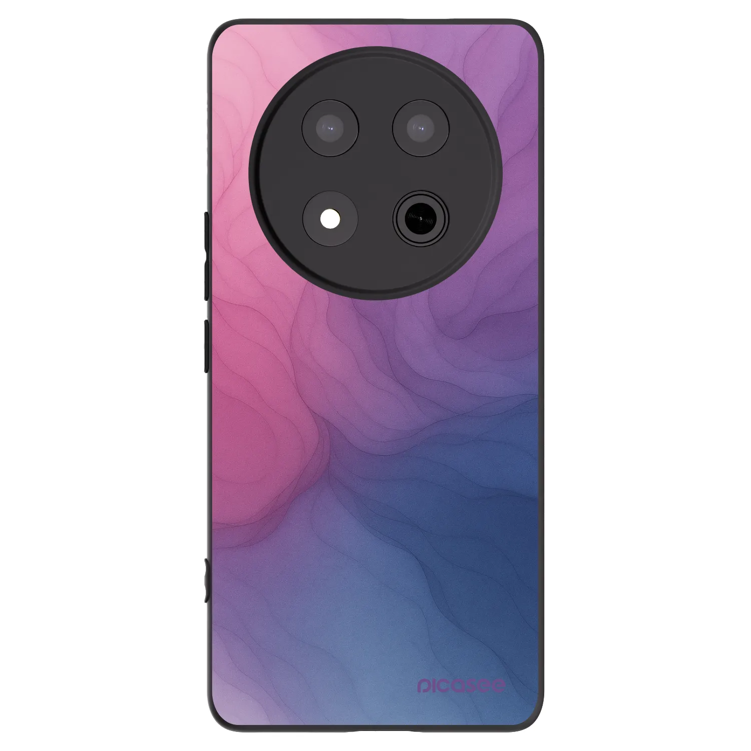 Picasee silikonowe czarne etui na Honor Magic7 Lite 5G - Silk