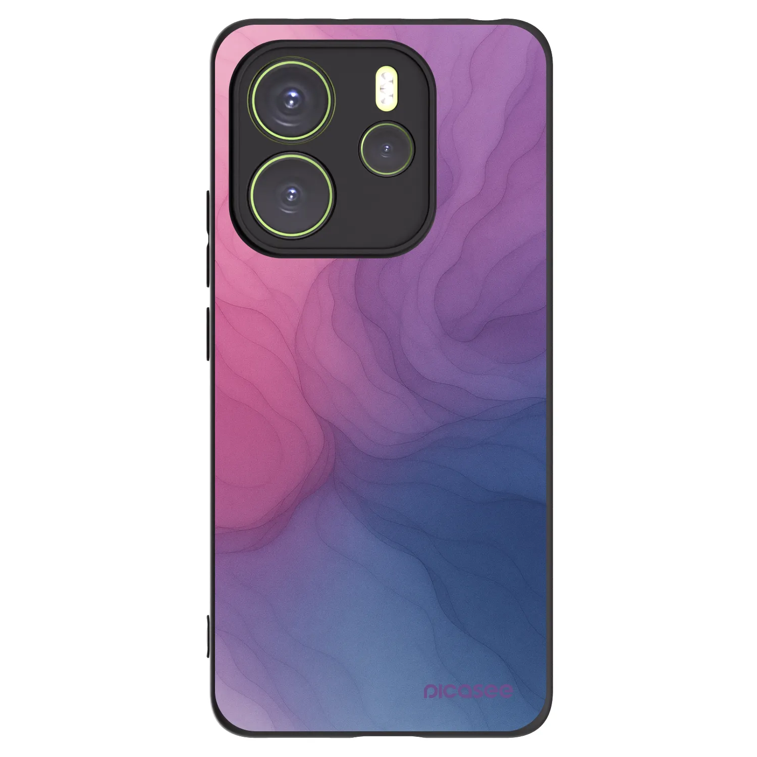 Picasee silikonowe czarne etui na Xiaomi Redmi Note 14 4G - Silk